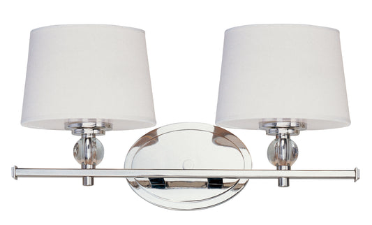 Rondo 2-Light Bath Vanity Polished Nickel by Maxim Lighting
