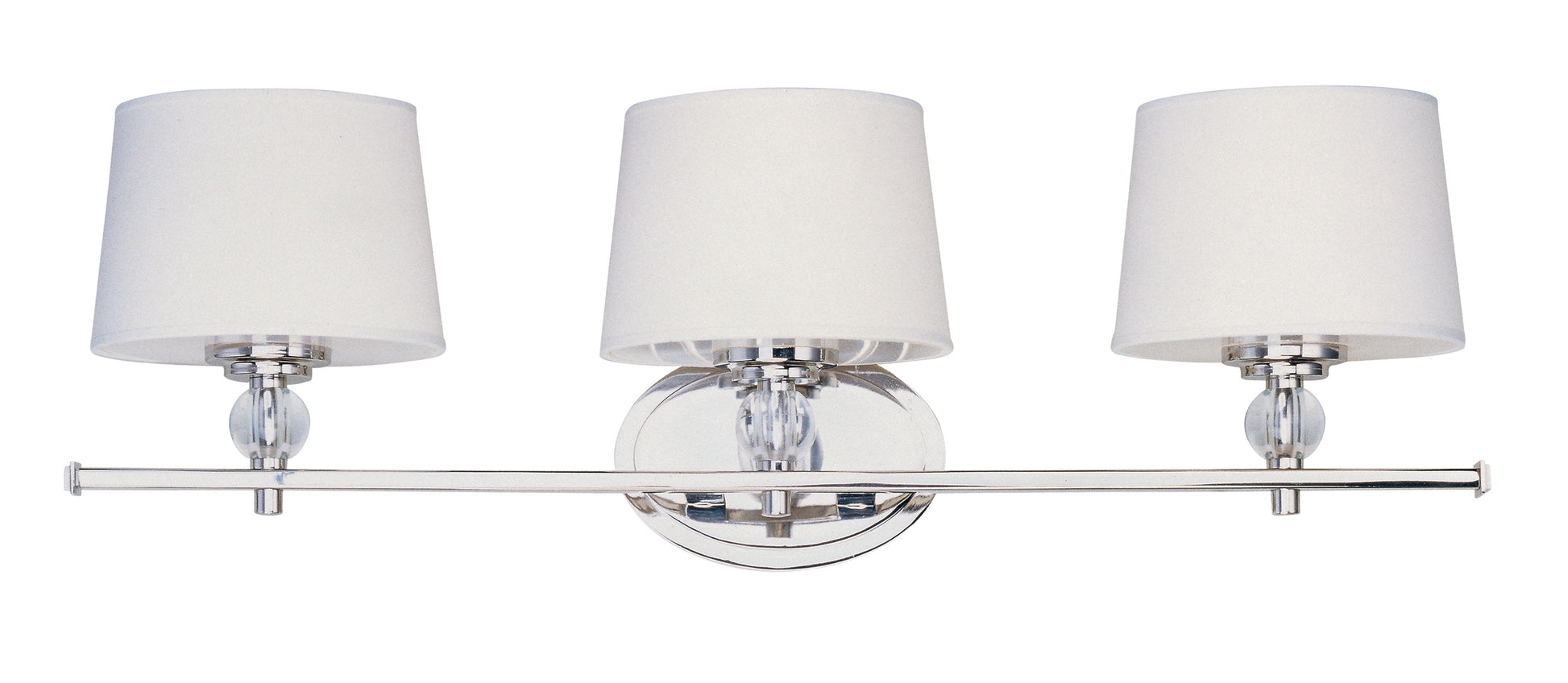Rondo 3-Light Bath Vanity Polished Nickel by Maxim Lighting