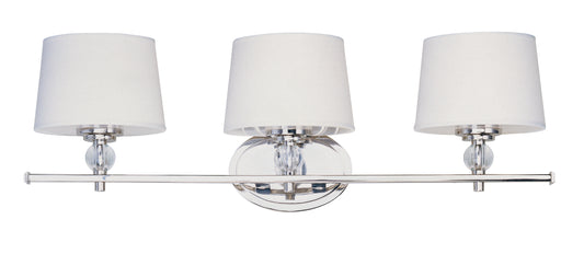Rondo 3-Light Bath Vanity Polished Nickel by Maxim Lighting