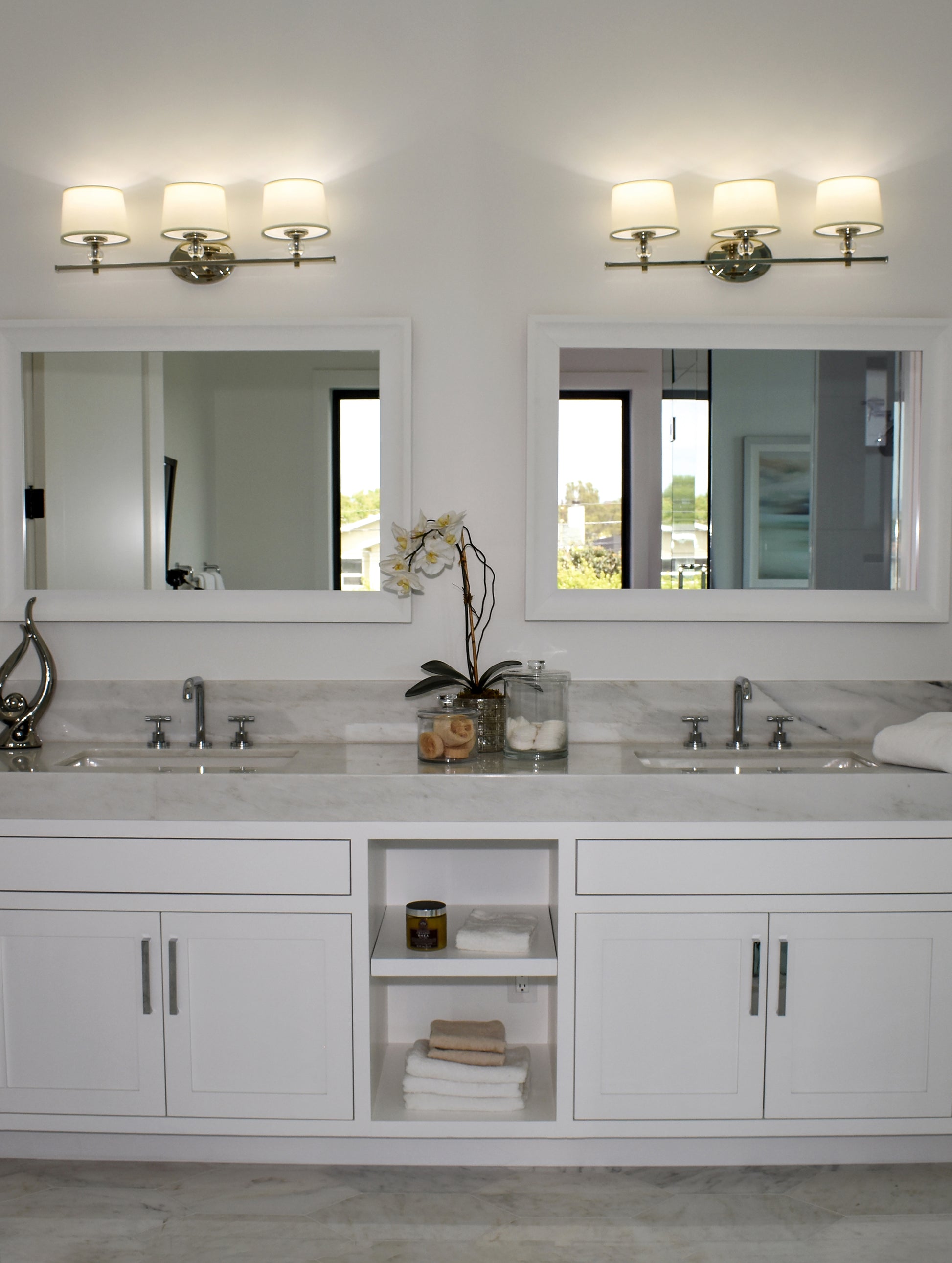 Rondo 3-Light Bath Vanity Polished Nickel by Maxim Lighting
