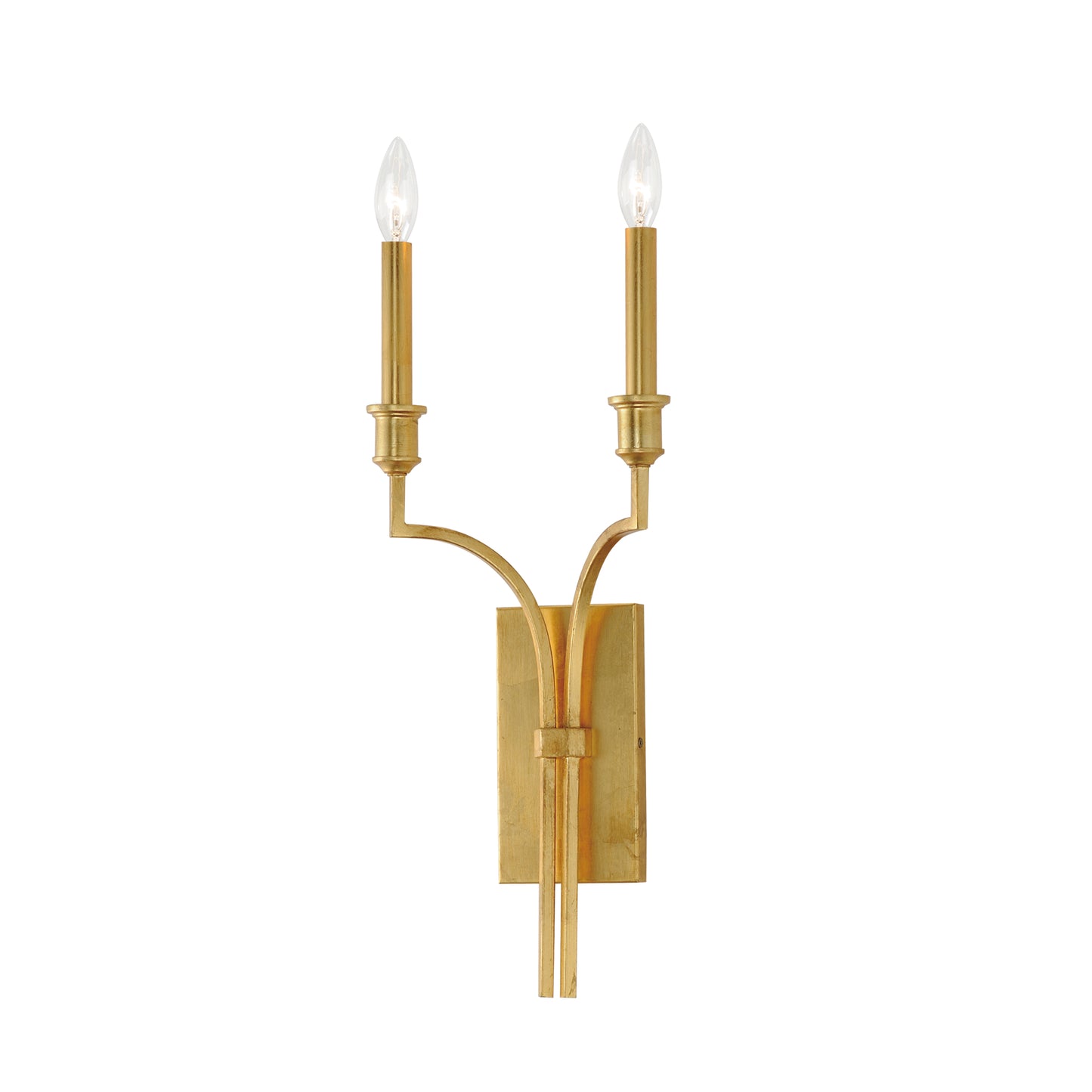 Normandy 2-Light Sconce Gold Leaf by Maxim Lighting