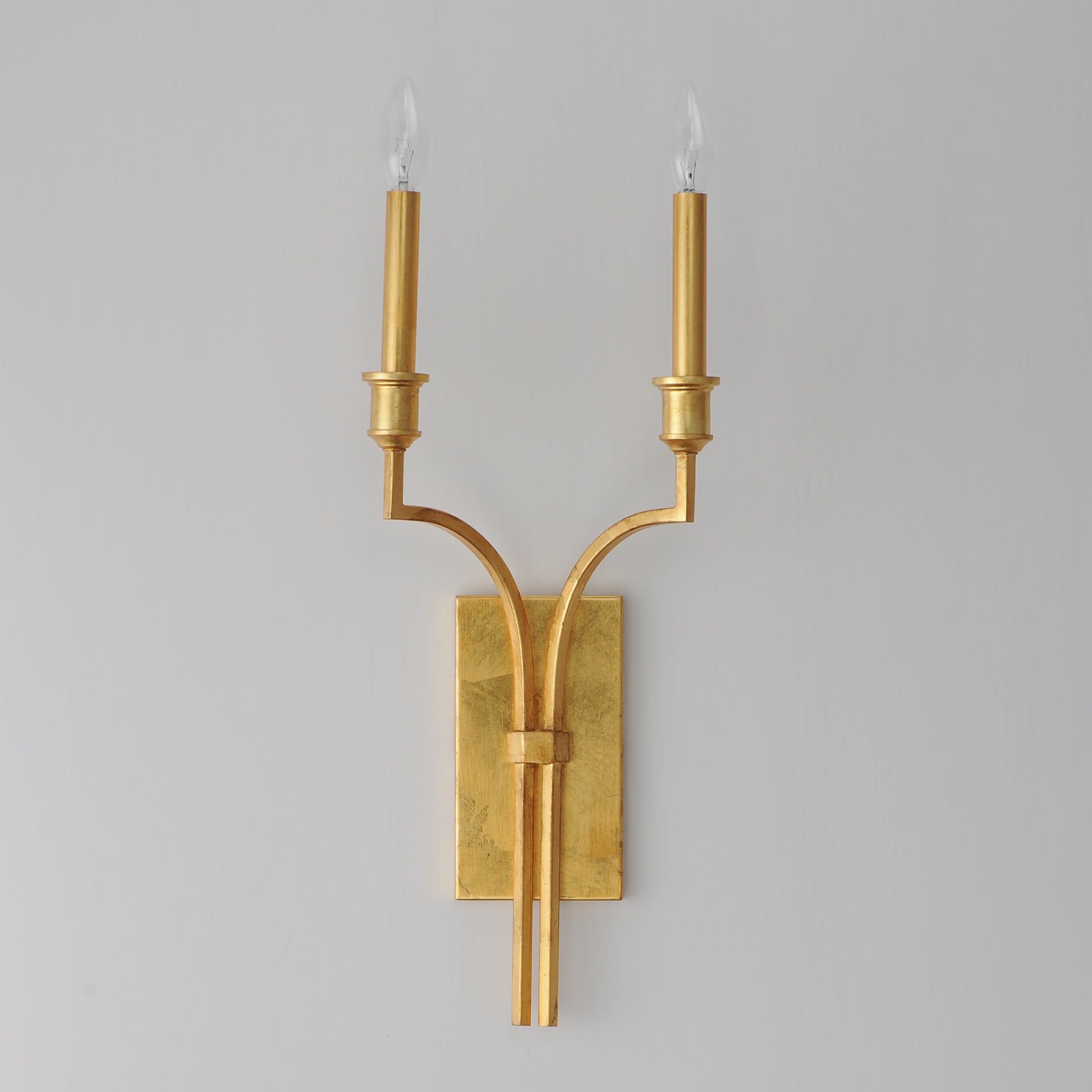 Normandy 2-Light Sconce Gold Leaf by Maxim Lighting
