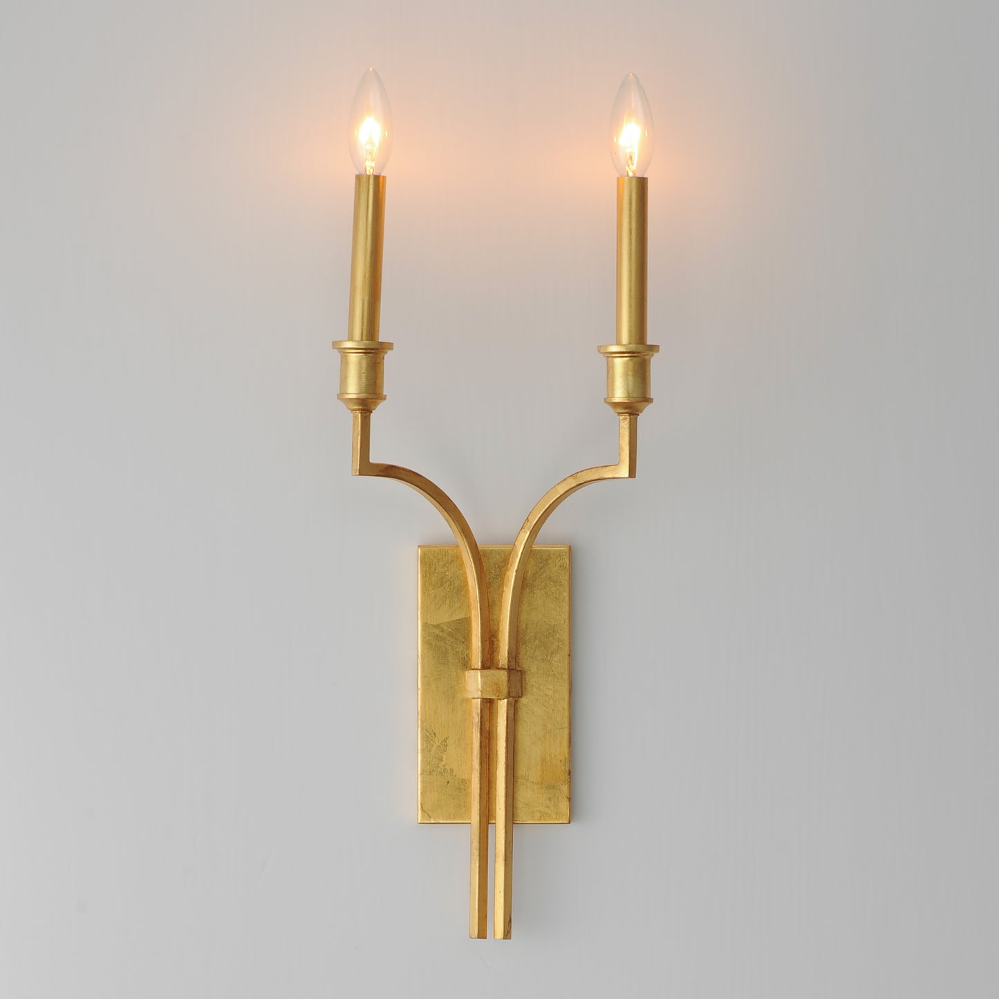 Normandy 2-Light Sconce Gold Leaf by Maxim Lighting