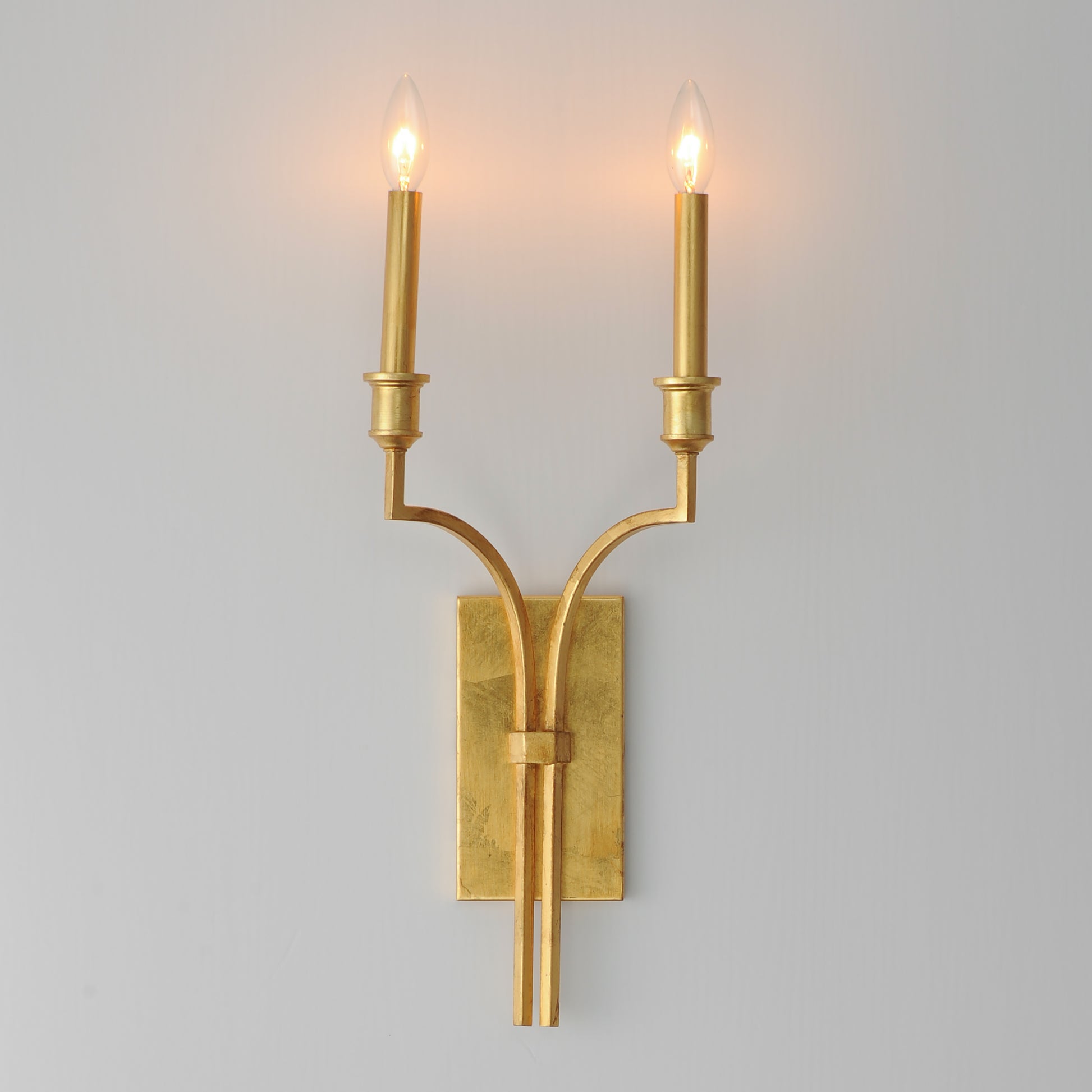 Normandy 2-Light Sconce Gold Leaf by Maxim Lighting