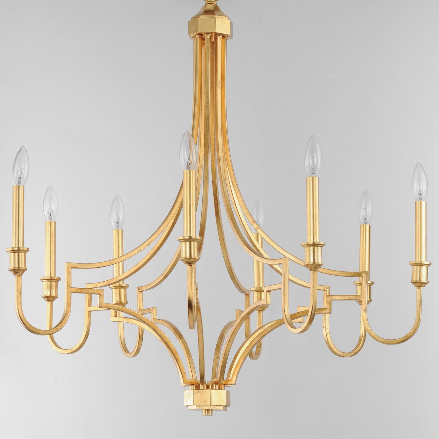 Normandy 8-Light Chandelier Gold Leaf by Maxim Lighting