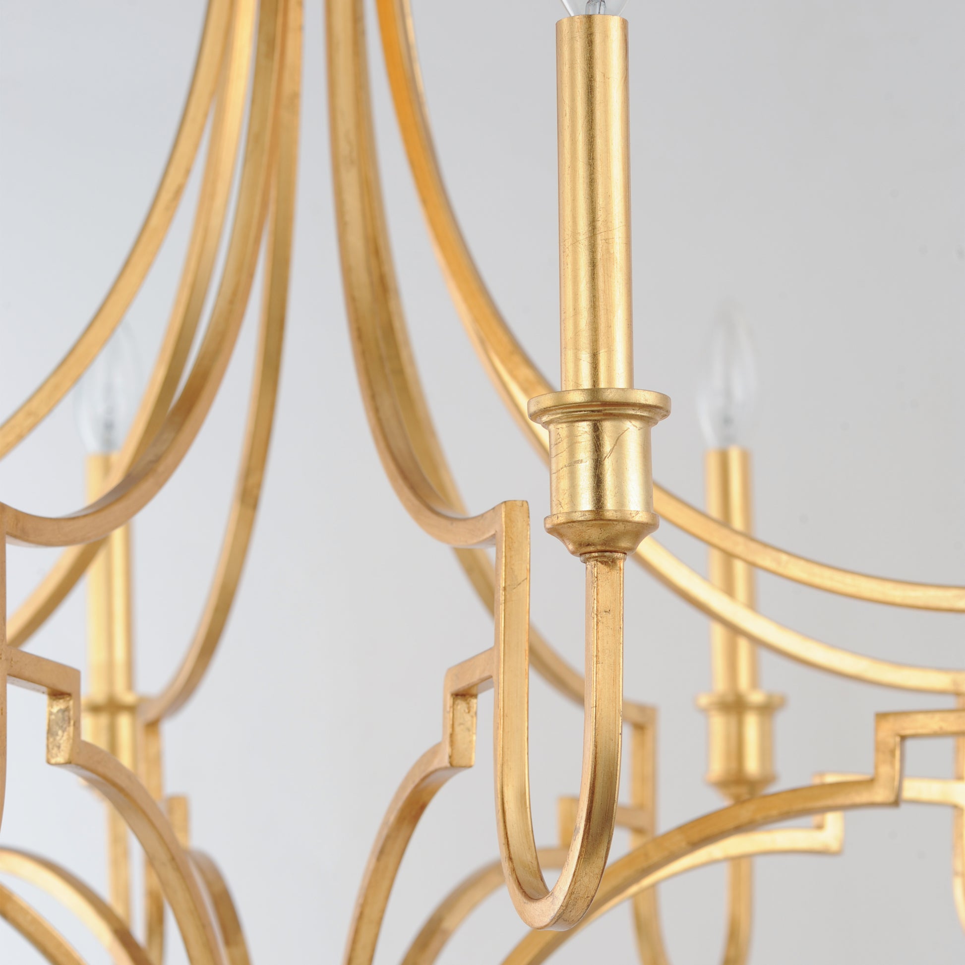 Normandy 8-Light Chandelier Gold Leaf by Maxim Lighting