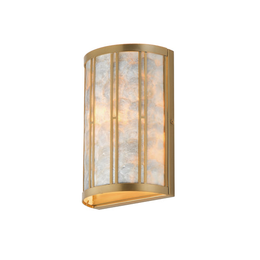 Miramar Wall Sconce Capiz/Natural Aged Brass by Maxim Lighting