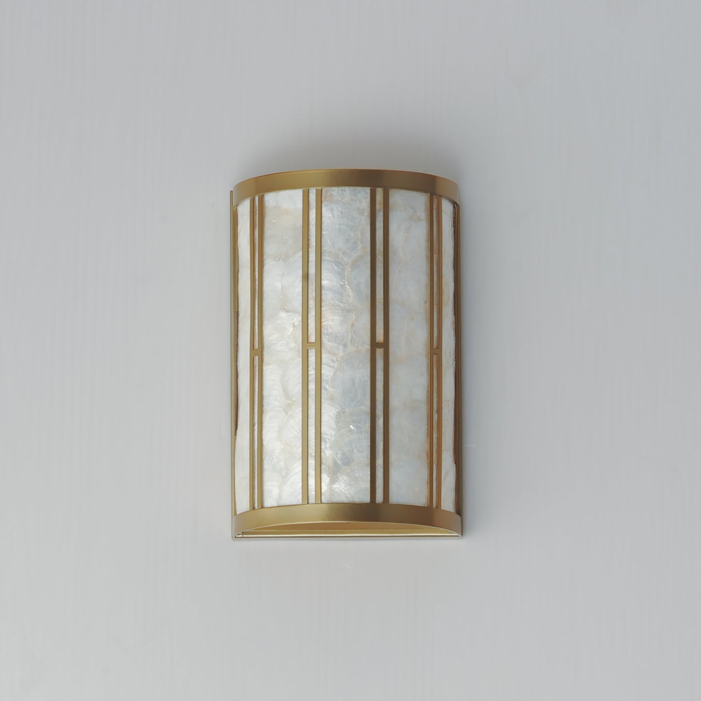 Miramar Wall Sconce Capiz/Natural Aged Brass by Maxim Lighting