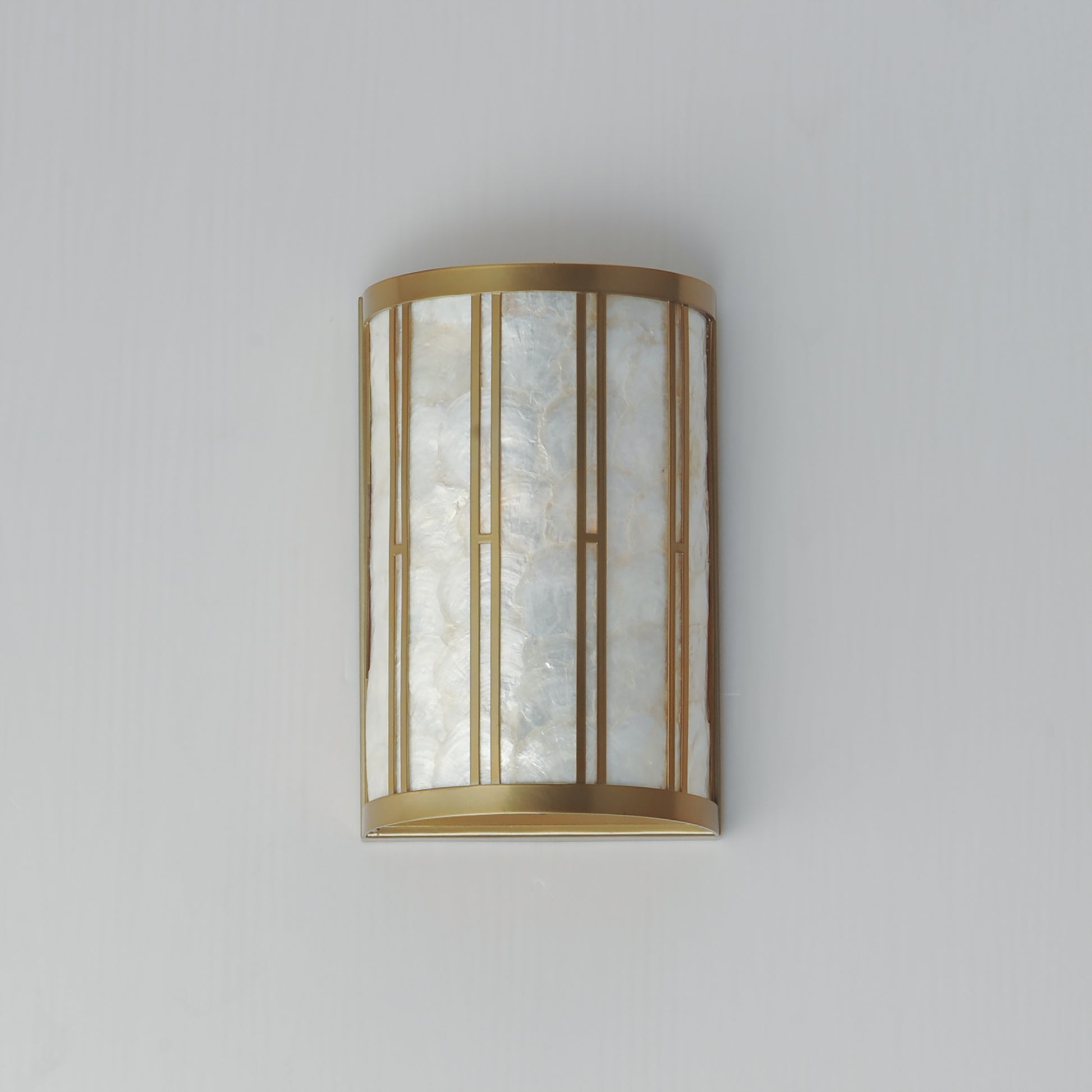 Miramar Wall Sconce Capiz/Natural Aged Brass by Maxim Lighting