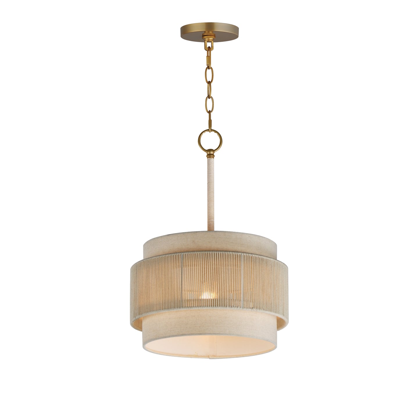 Seacliff 14" Pendant Natural Aged Brass by Maxim Lighting