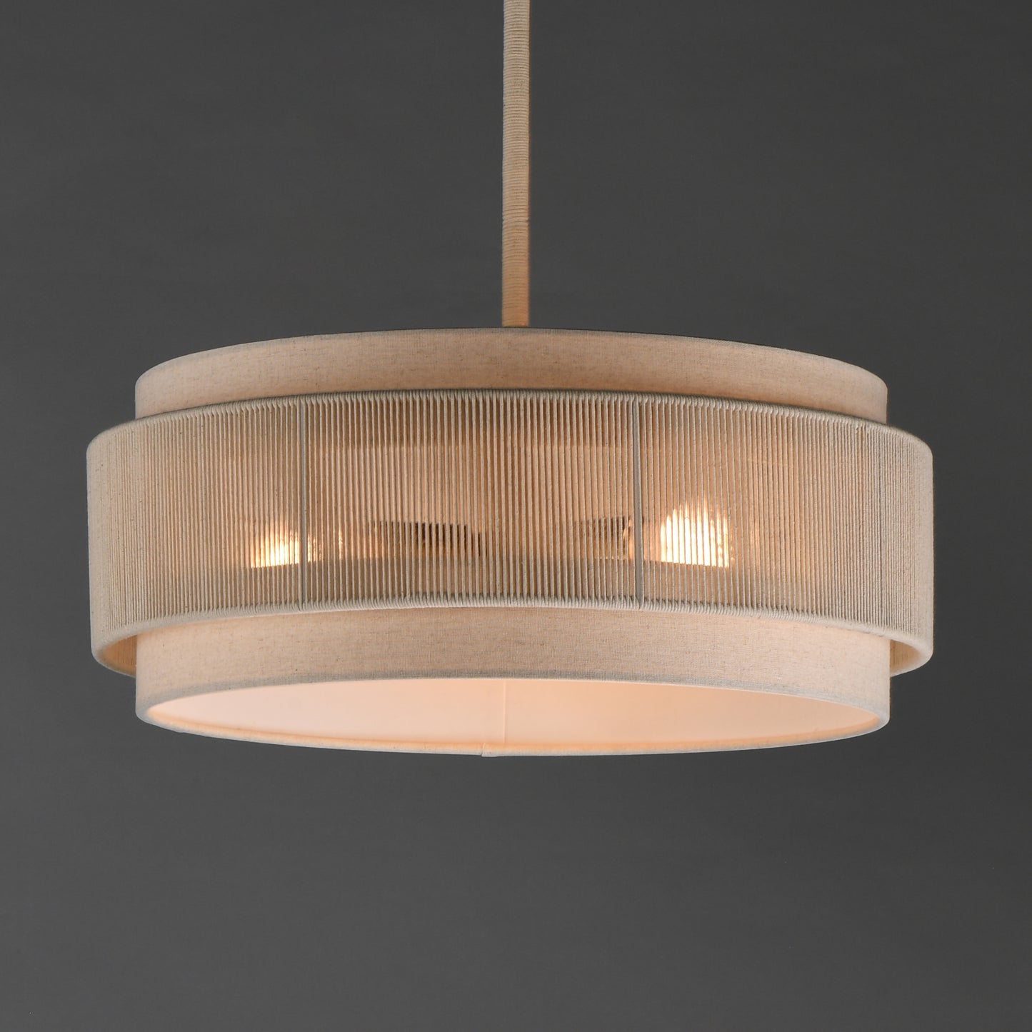 Seacliff 20" 3-Light Pendant Natural Aged Brass by Maxim Lighting