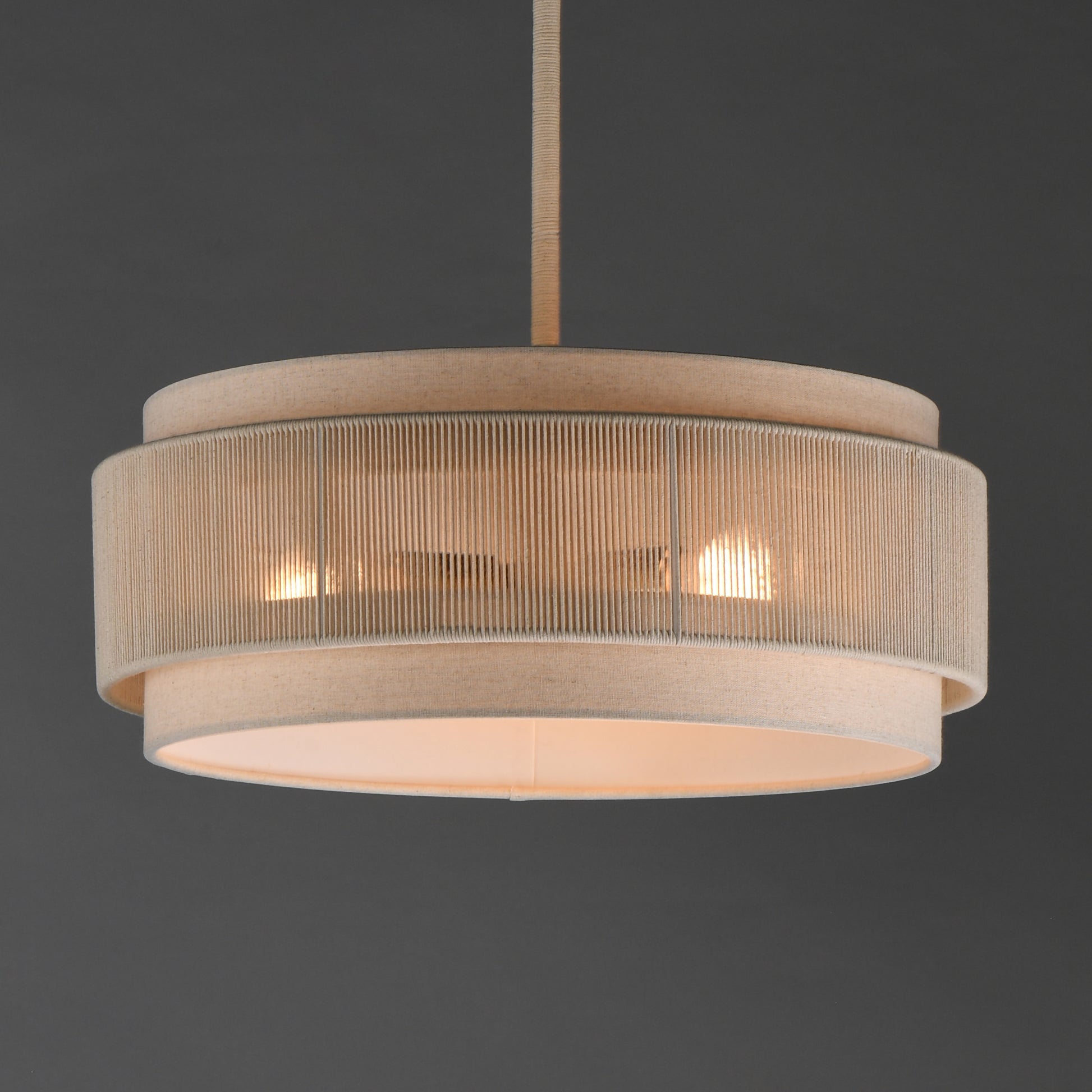 Seacliff 20" 3-Light Pendant Natural Aged Brass by Maxim Lighting