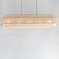 Seacliff 5-Light Linear Chandelier Natural Aged Brass by Maxim Lighting