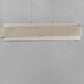 Seacliff 5-Light Linear Chandelier Natural Aged Brass by Maxim Lighting