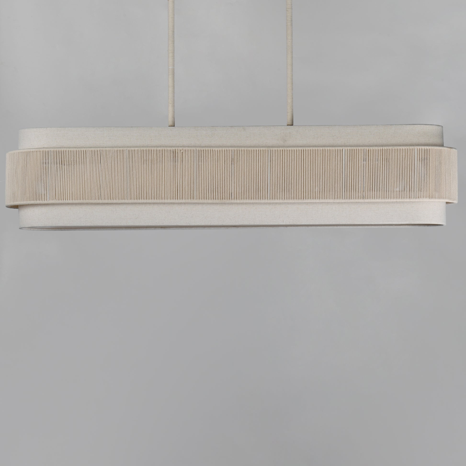 Seacliff 5-Light Linear Chandelier Natural Aged Brass by Maxim Lighting