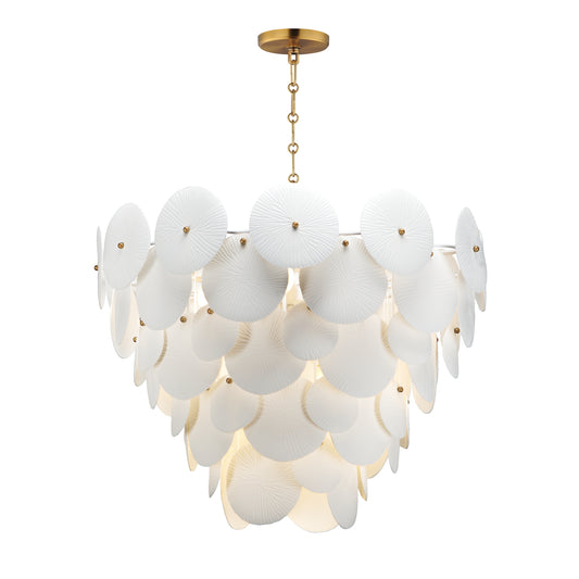 Isla 8-Light Pendant Natural Aged Brass by Maxim Lighting