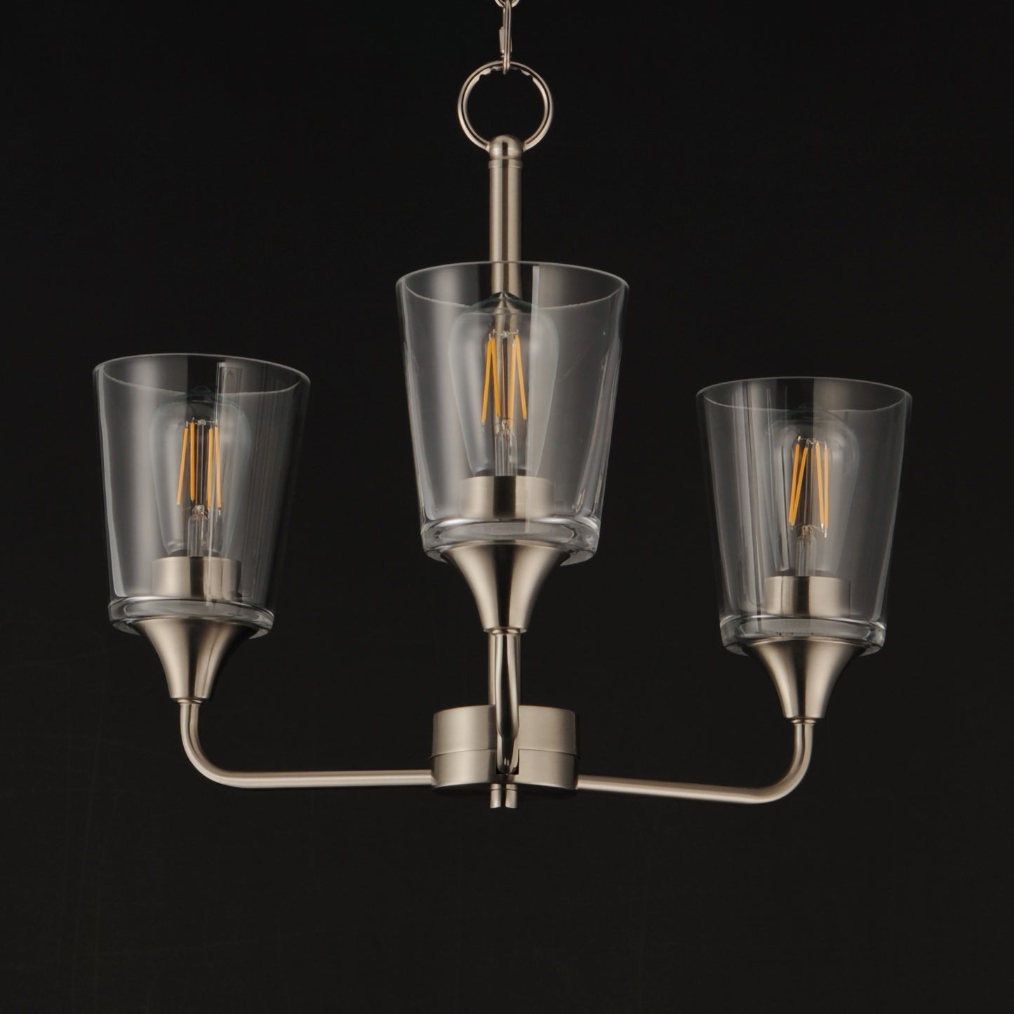 Hudson 3-Light Chandelier Satin Nickel by Maxim Lighting