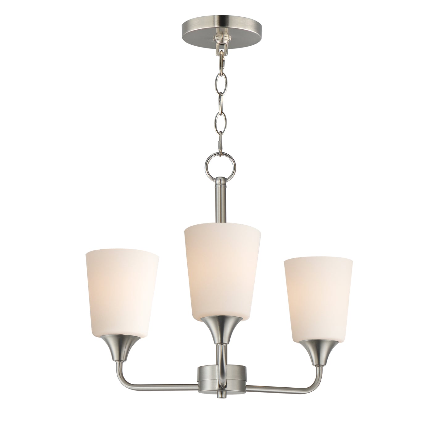 Hudson 3-Light Chandelier Satin Nickel by Maxim Lighting