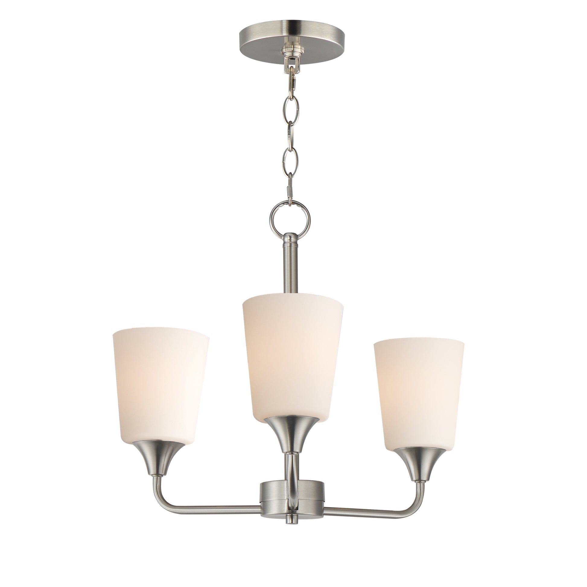 Hudson 3-Light Chandelier Satin Nickel by Maxim Lighting