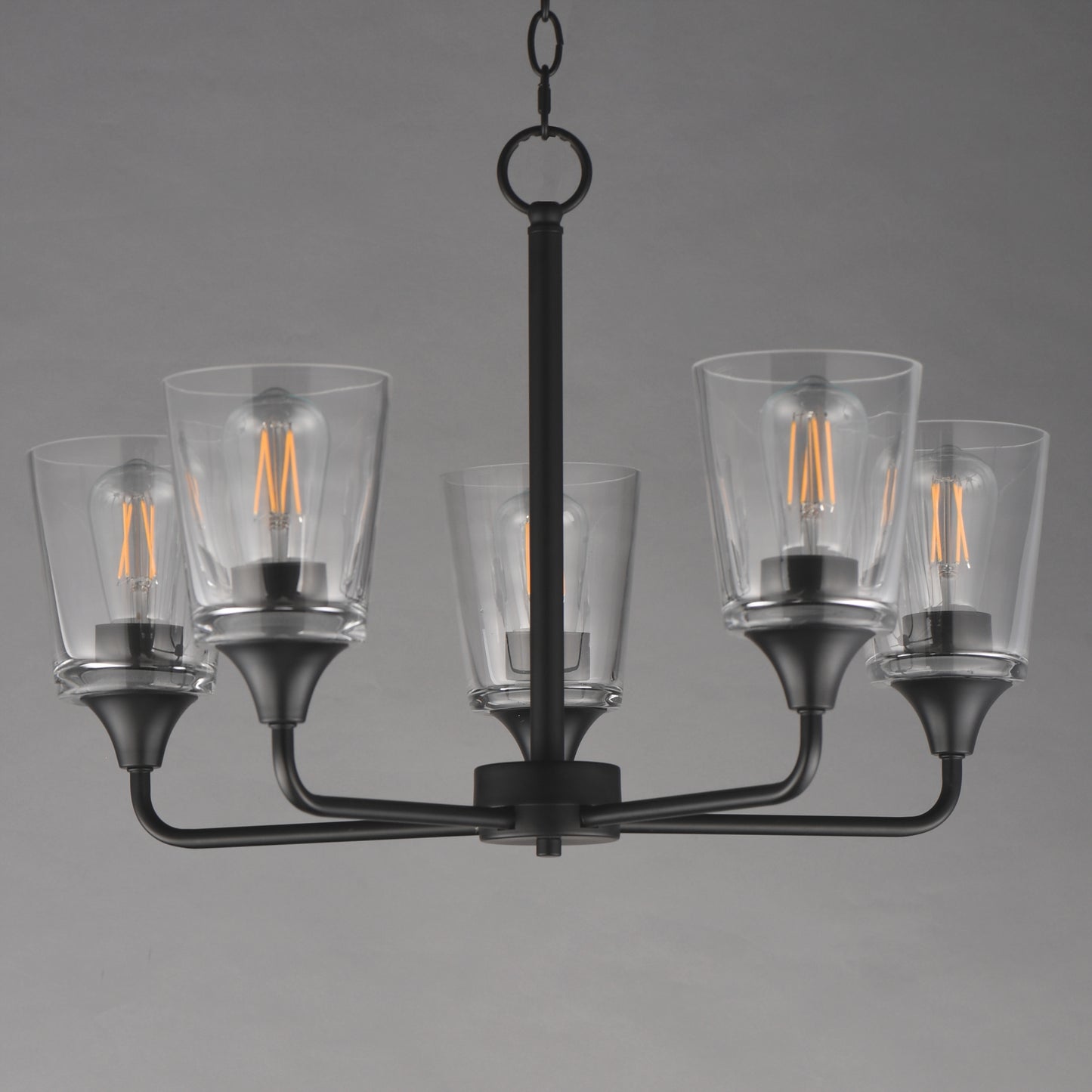 Hudson 5-Light Chandelier Black by Maxim Lighting