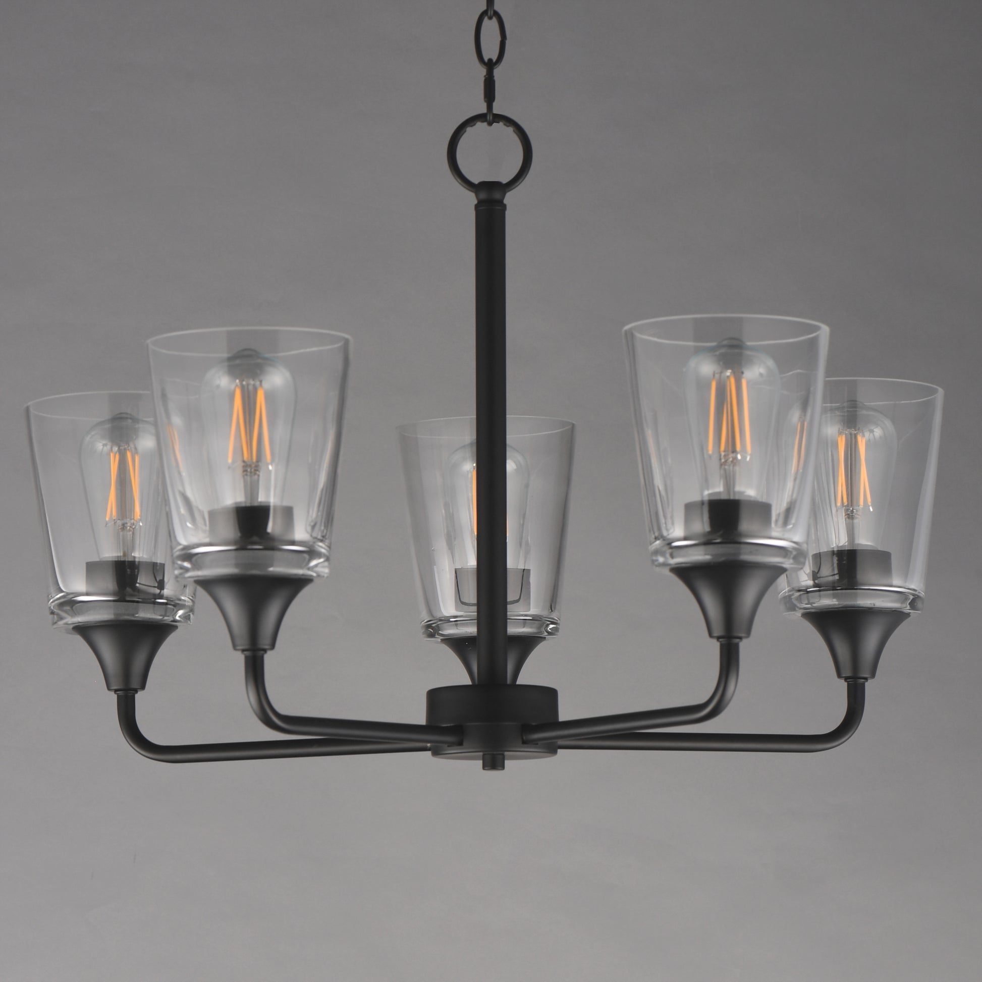 Hudson 5-Light Chandelier Black by Maxim Lighting