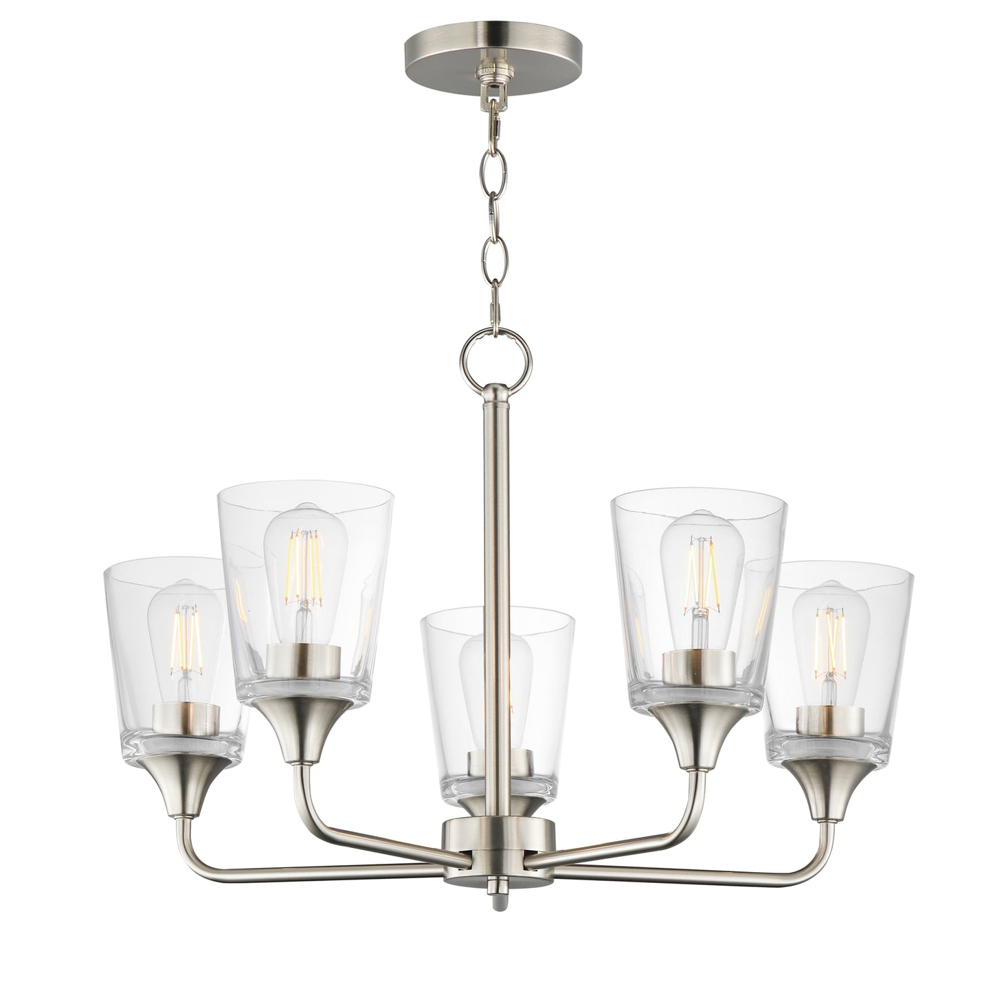 Hudson 5-Light Chandelier Satin Nickel by Maxim Lighting