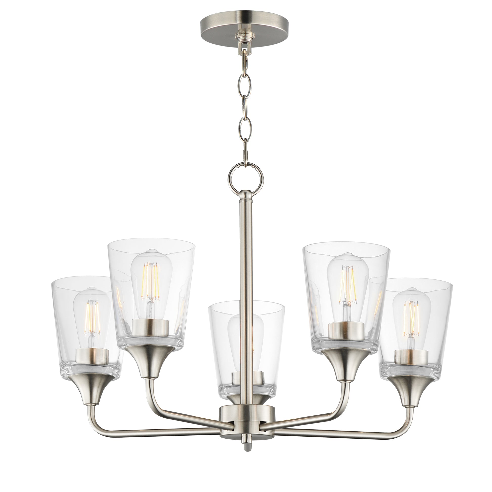 Hudson 5-Light Chandelier Satin Nickel by Maxim Lighting