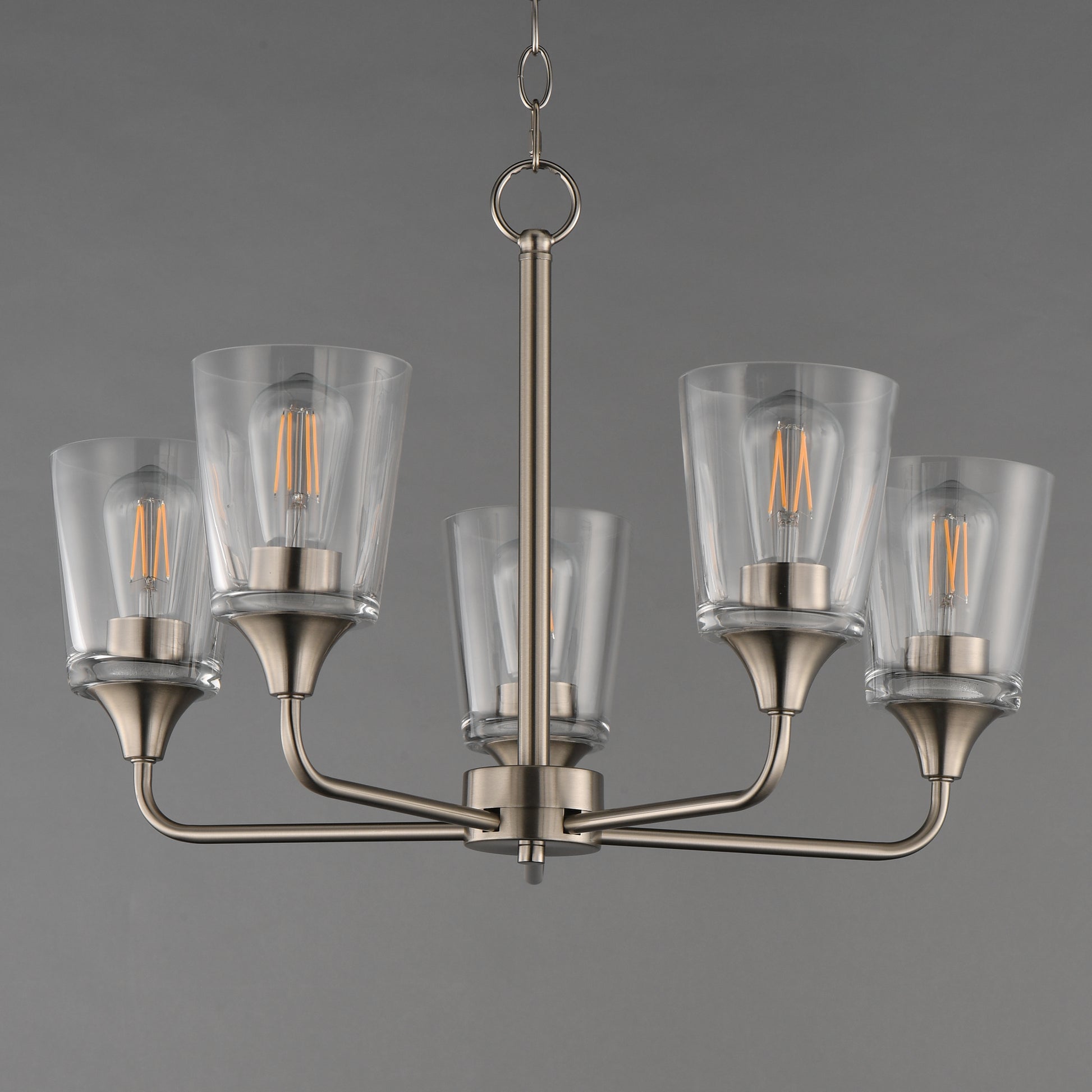 Hudson 5-Light Chandelier Satin Nickel by Maxim Lighting