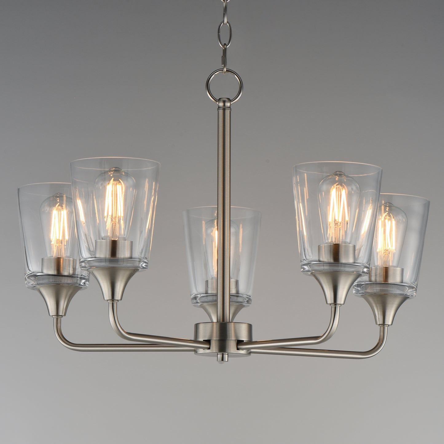 Hudson 5-Light Chandelier Satin Nickel by Maxim Lighting