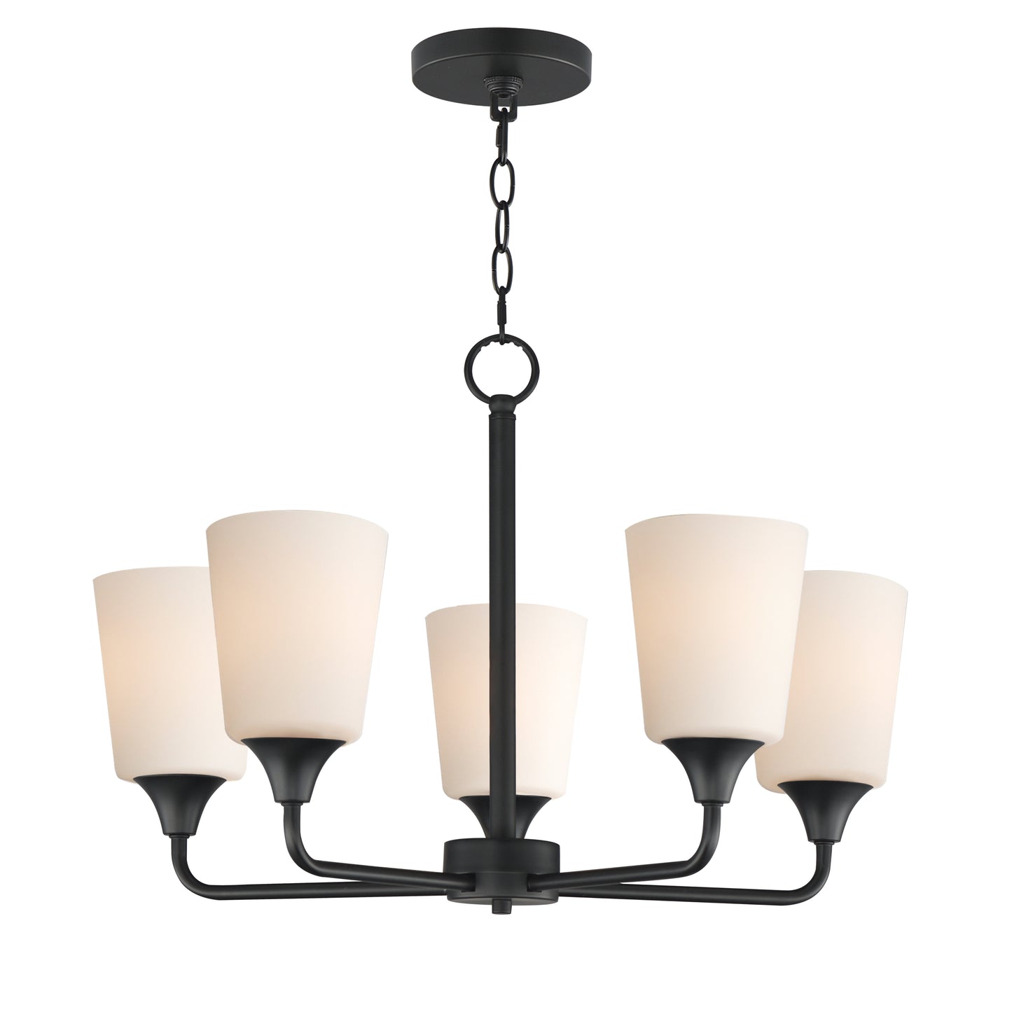 Hudson 5-Light Chandelier Black by Maxim Lighting