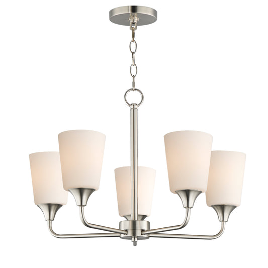 Hudson 5-Light Chandelier Satin Nickel by Maxim Lighting