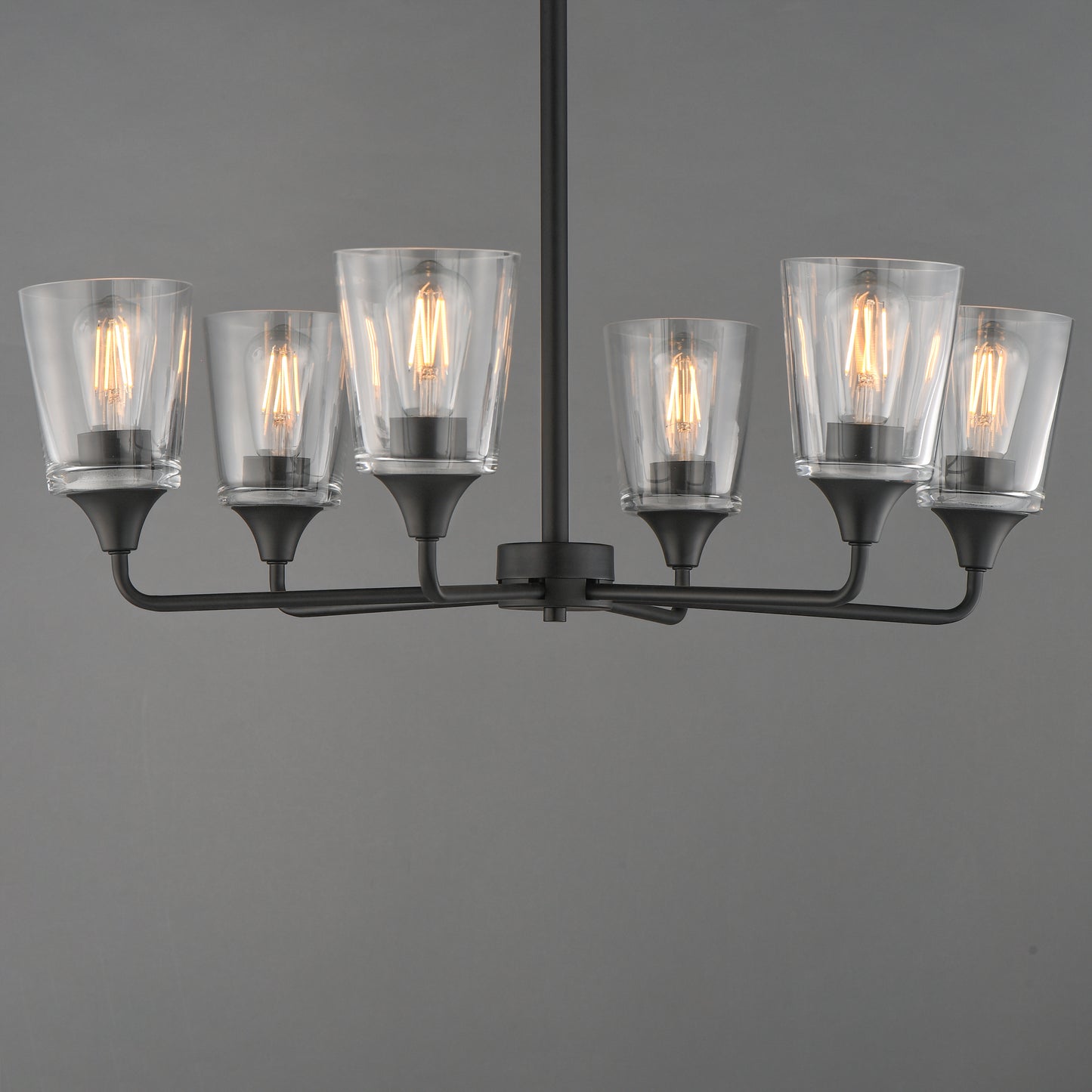 Hudson 6-Light Chandelier Black by Maxim Lighting