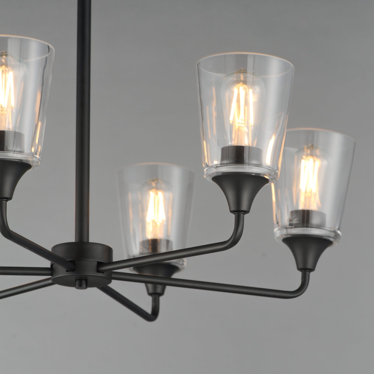 Hudson 6-Light Chandelier Black by Maxim Lighting