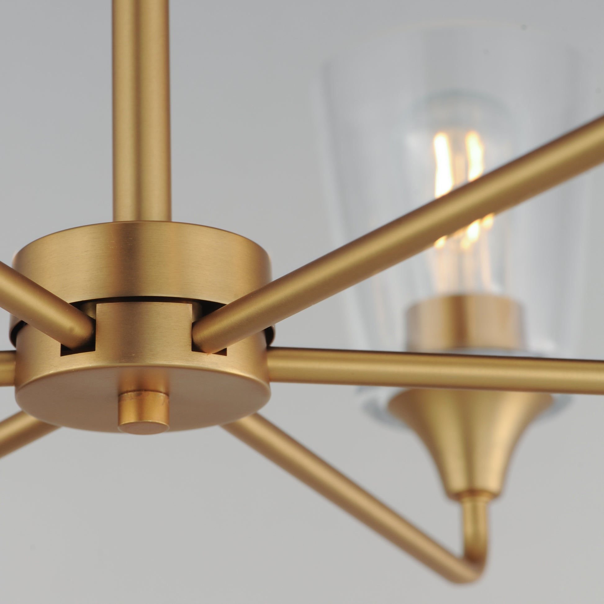 Hudson 6-Light Chandelier Natural Aged Brass by Maxim Lighting