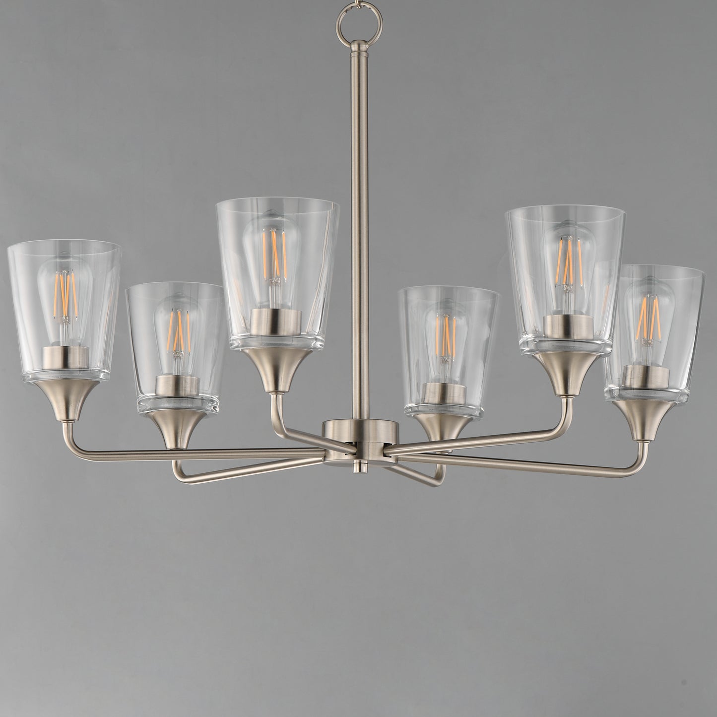 Hudson 6-Light Chandelier Satin Nickel by Maxim Lighting