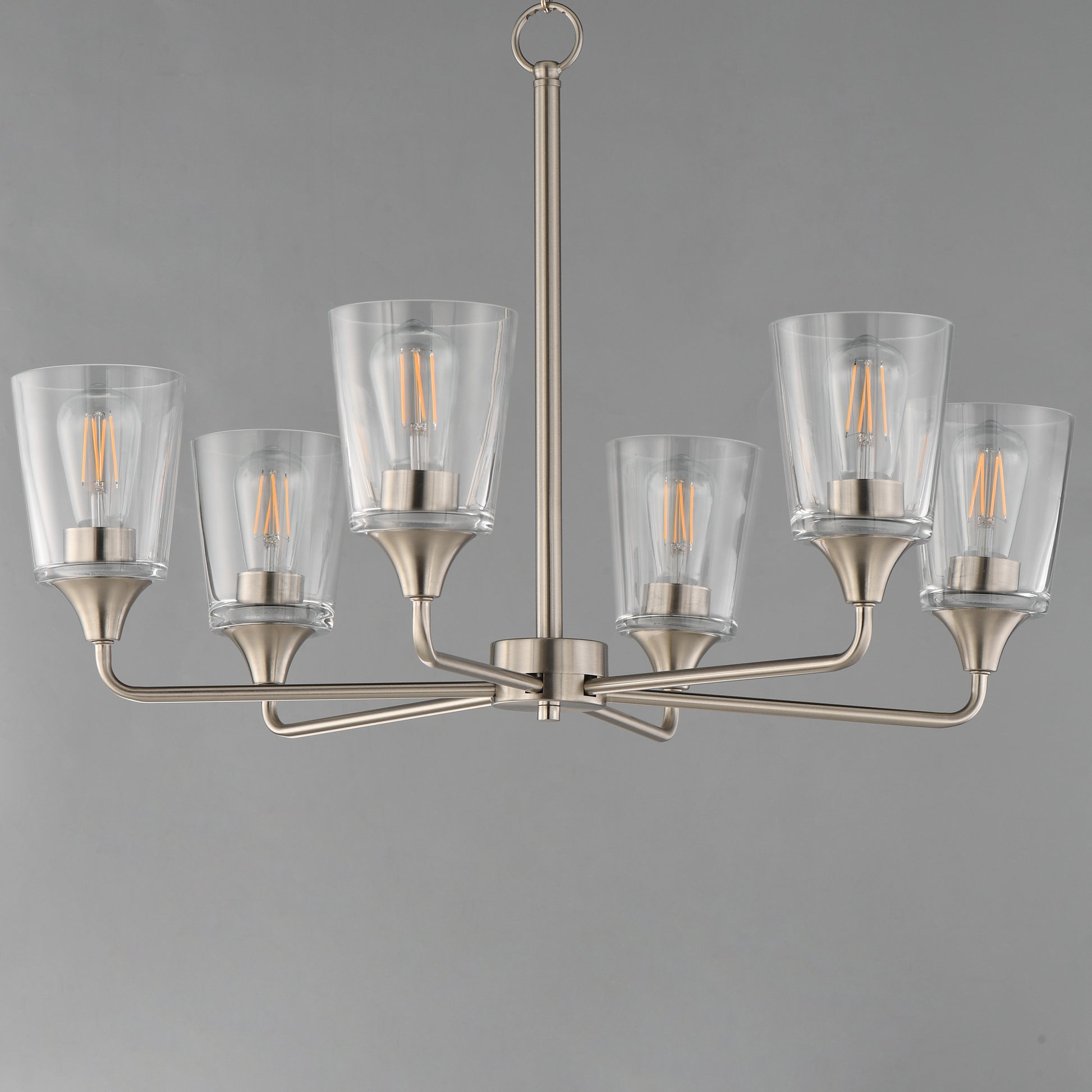 Hudson 6-Light Chandelier Satin Nickel by Maxim Lighting