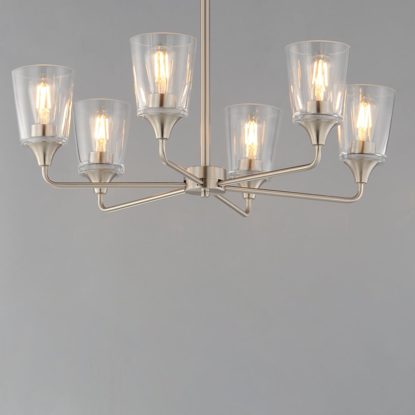 Hudson 6-Light Chandelier Satin Nickel by Maxim Lighting