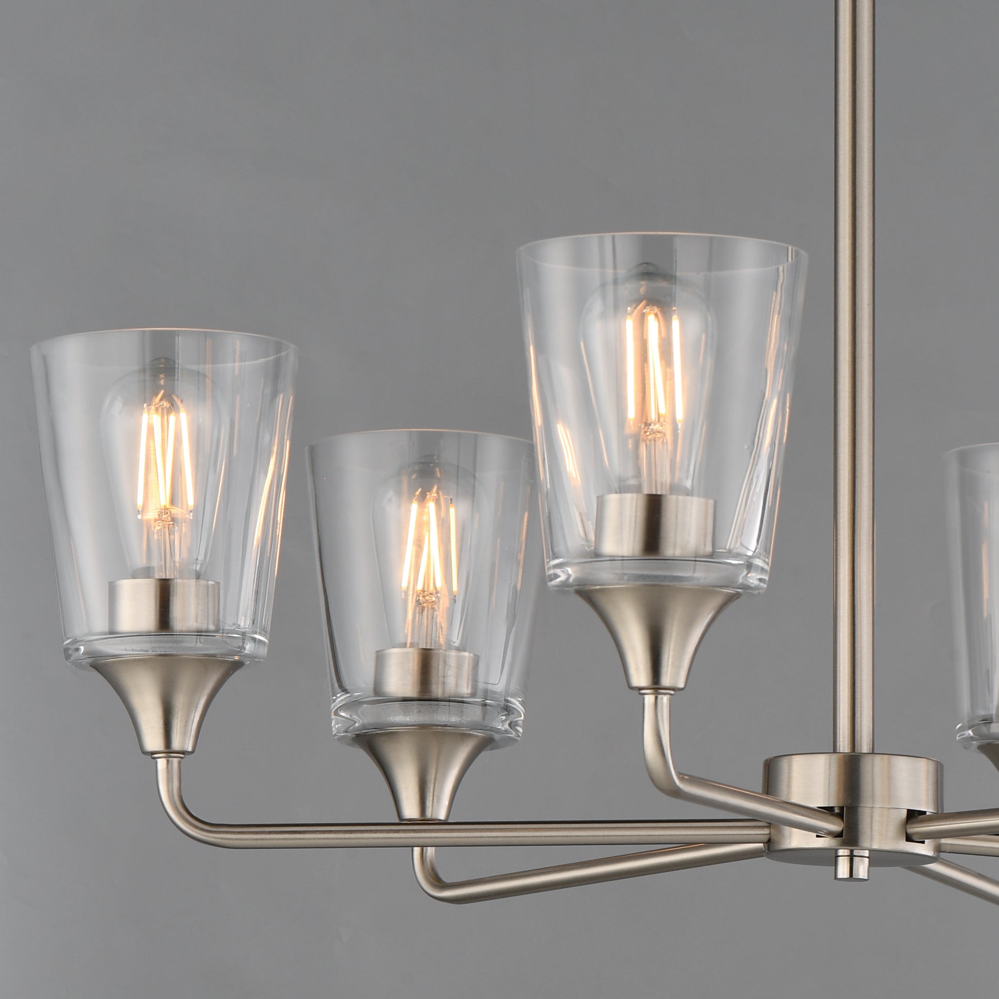 Hudson 6-Light Chandelier Satin Nickel by Maxim Lighting