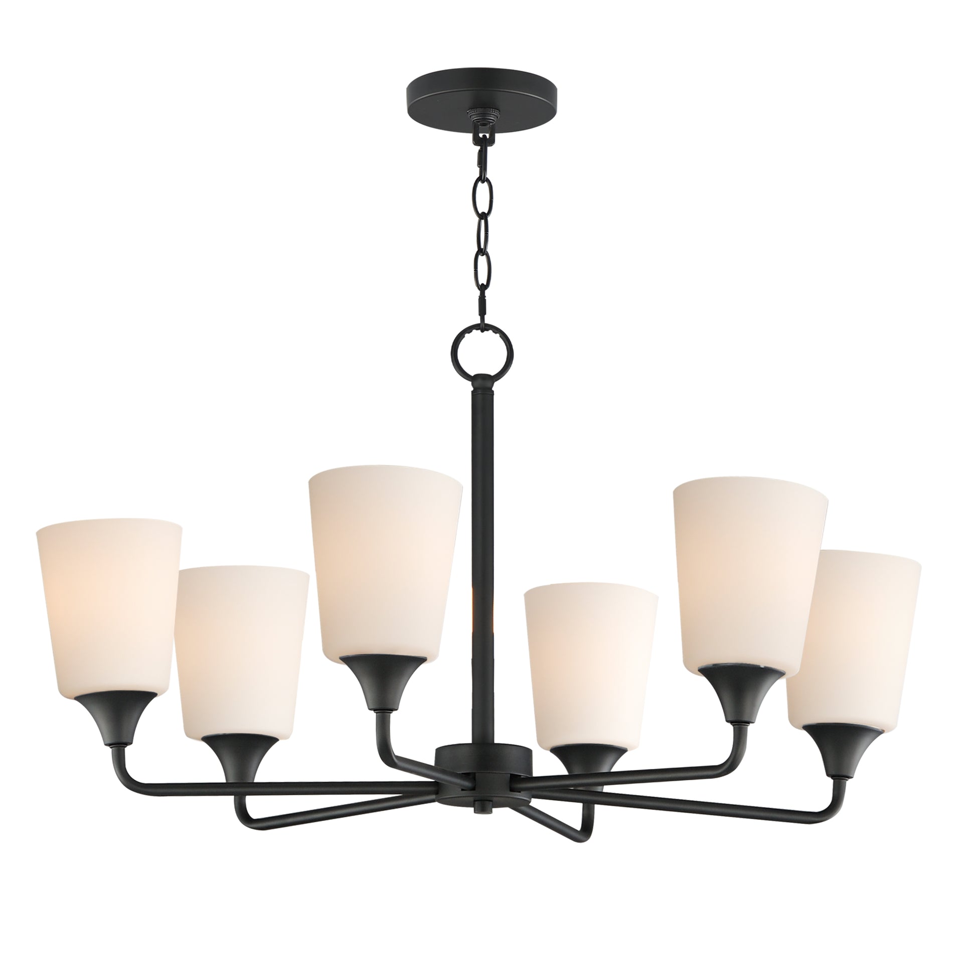 Hudson 6-Light Chandelier Black by Maxim Lighting