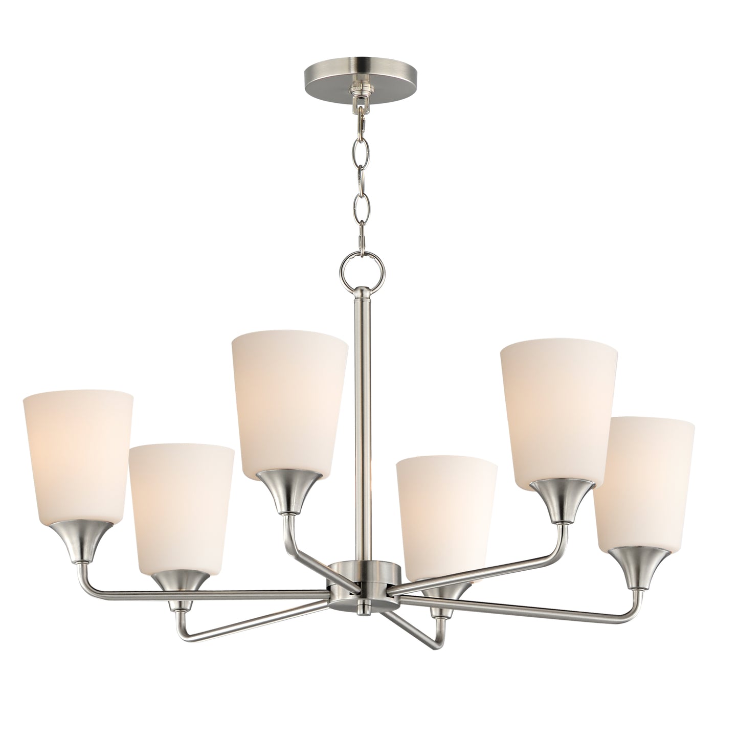 Hudson 6-Light Chandelier Satin Nickel by Maxim Lighting