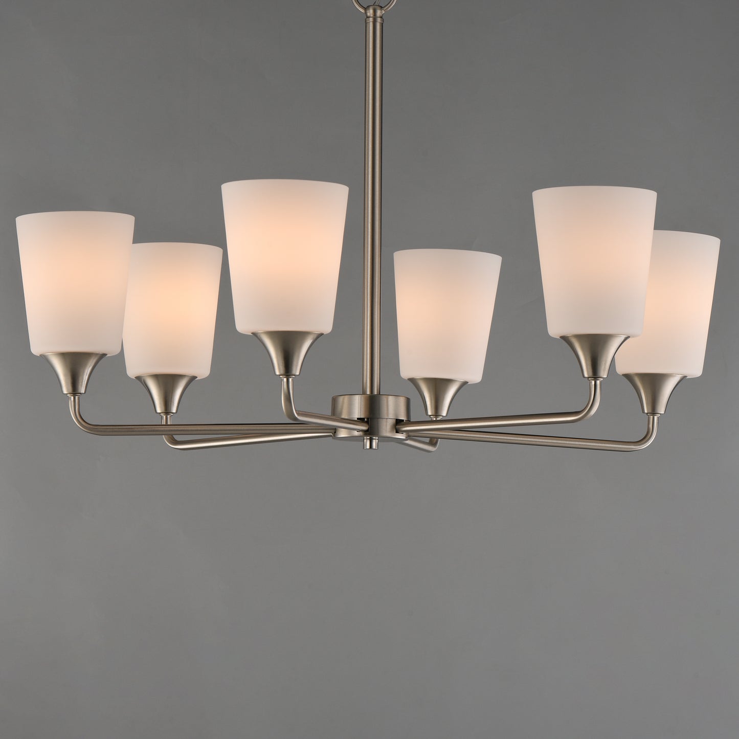 Hudson 6-Light Chandelier Satin Nickel by Maxim Lighting
