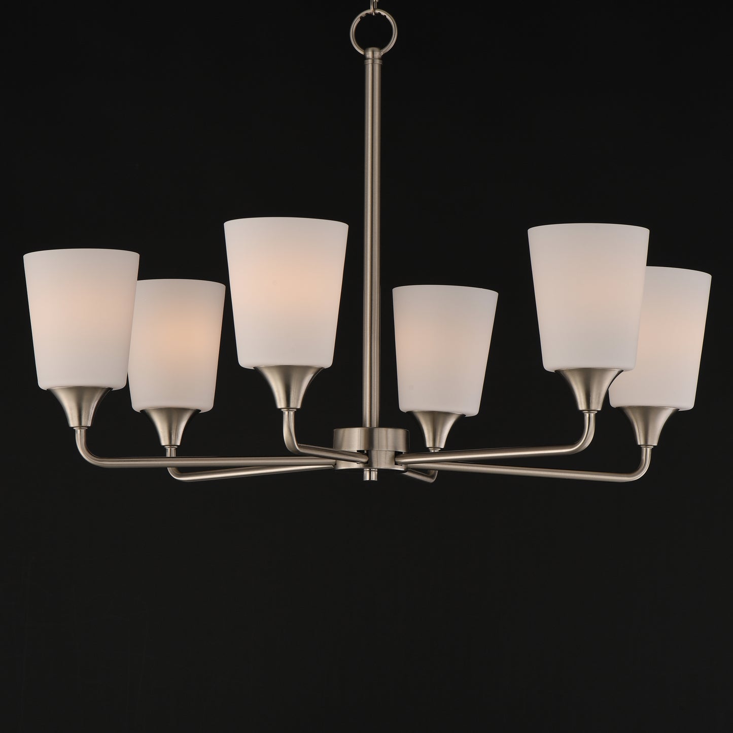 Hudson 6-Light Chandelier Satin Nickel by Maxim Lighting