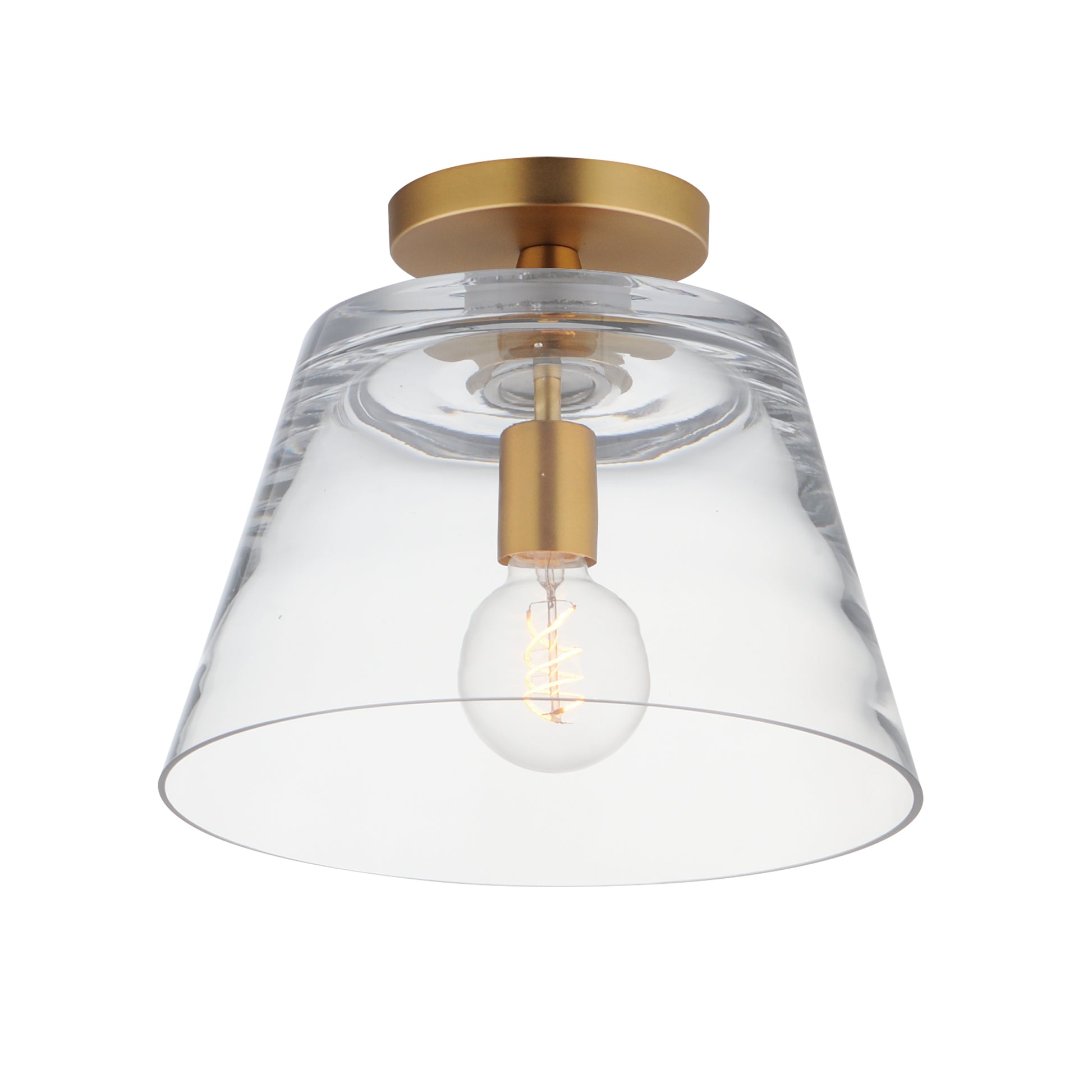 Hudson Semi-Flush Mount/Pendant Natural Aged Brass by Maxim Lighting