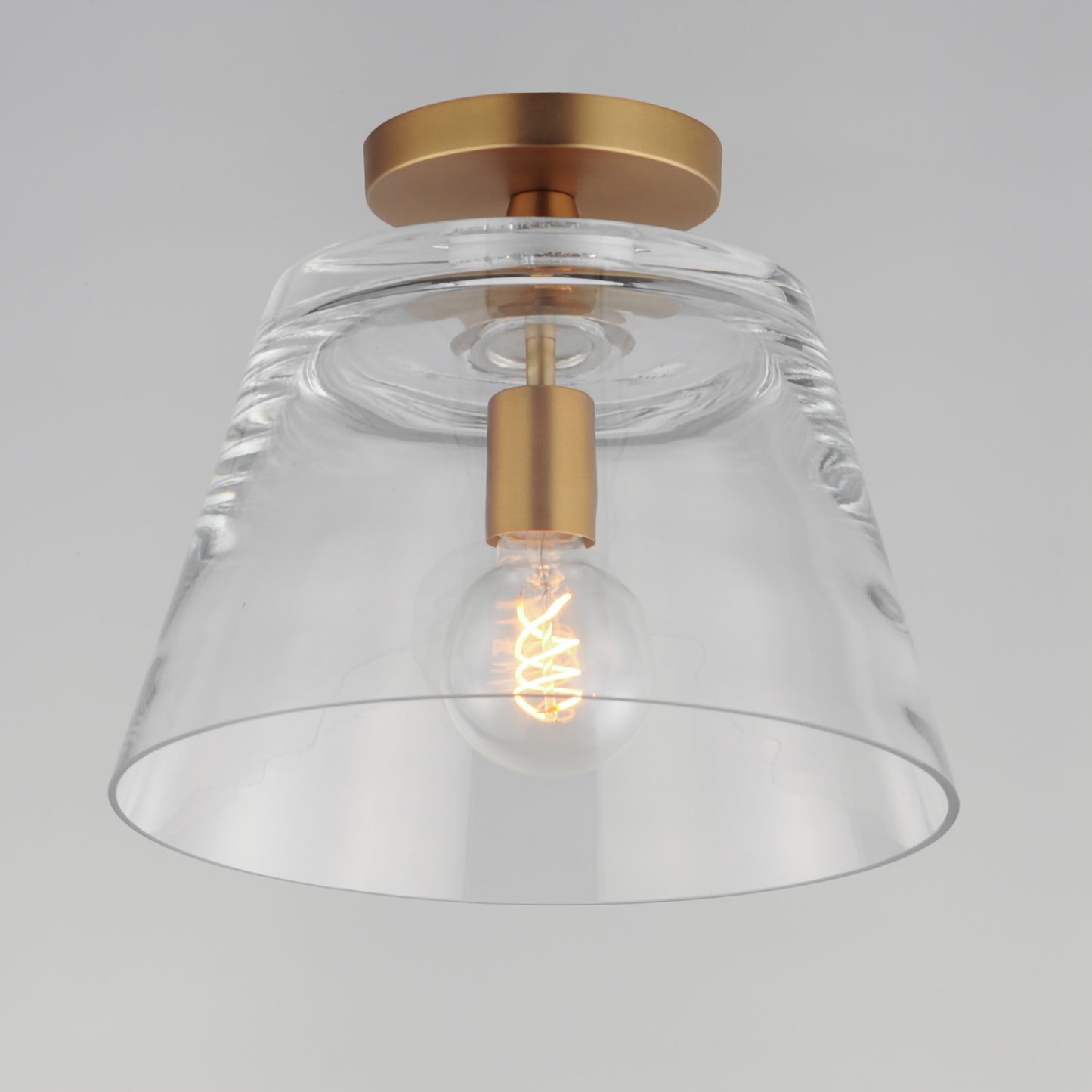 Hudson Semi-Flush Mount/Pendant Natural Aged Brass by Maxim Lighting