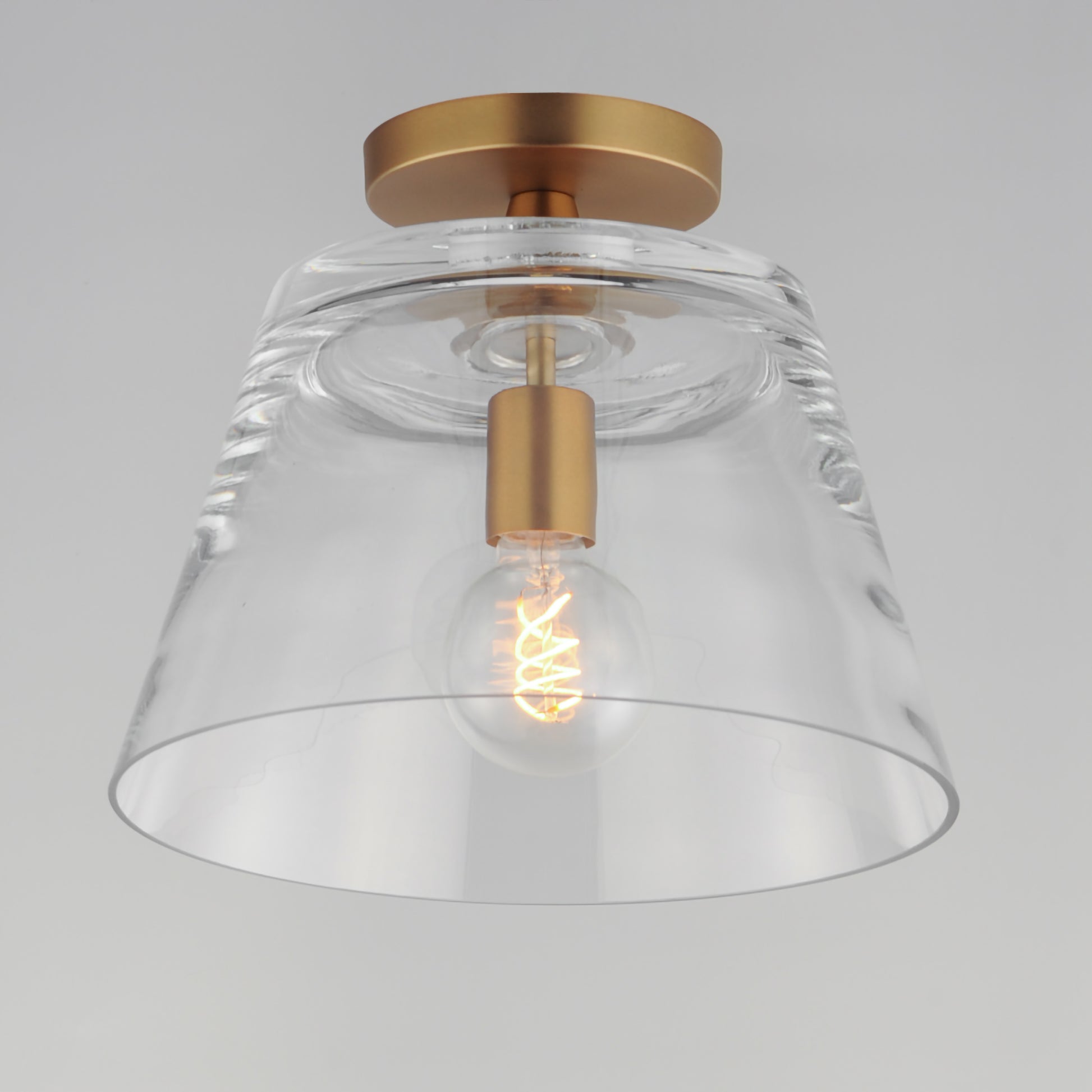 Hudson Semi-Flush Mount/Pendant Natural Aged Brass by Maxim Lighting