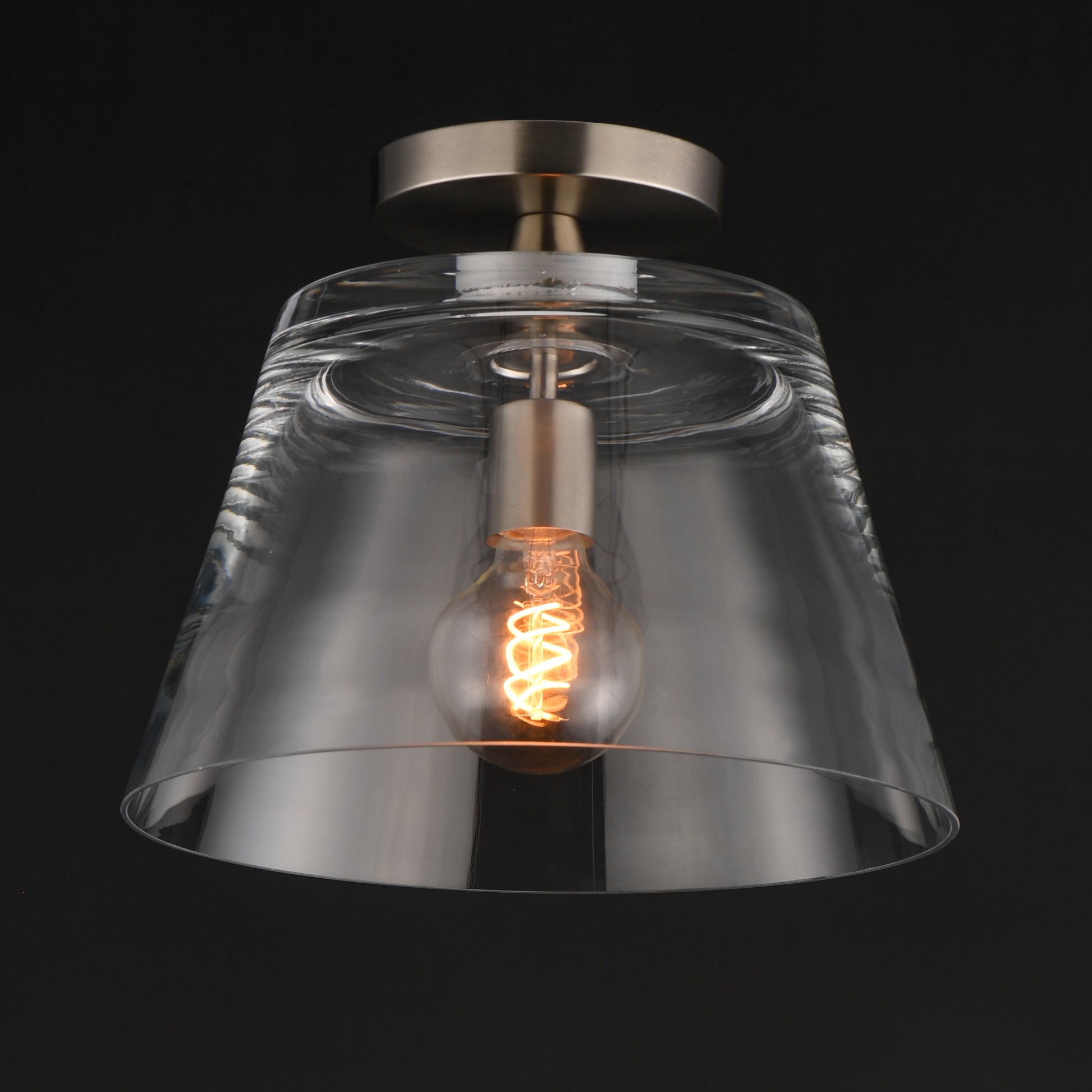 Hudson Semi-Flush Mount/Pendant Satin Nickel by Maxim Lighting