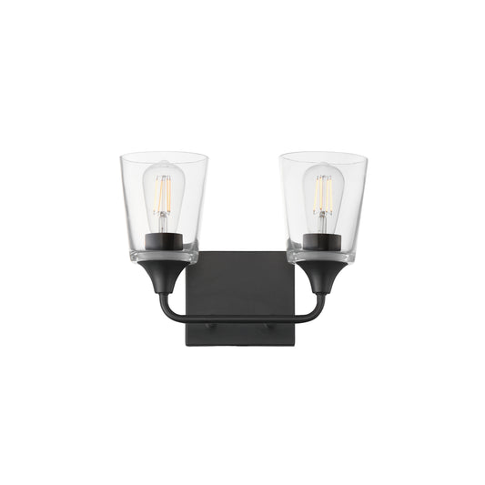 Hudson 2-Light Bath Vanity Black by Maxim Lighting