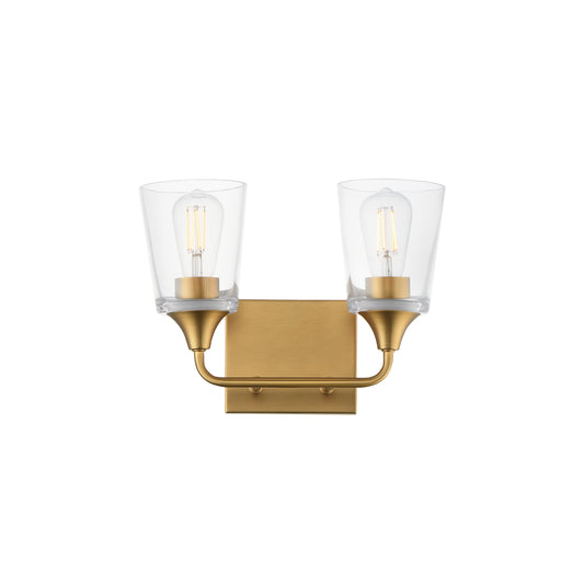 Hudson 2-Light Bath Vanity Natural Aged Brass by Maxim Lighting