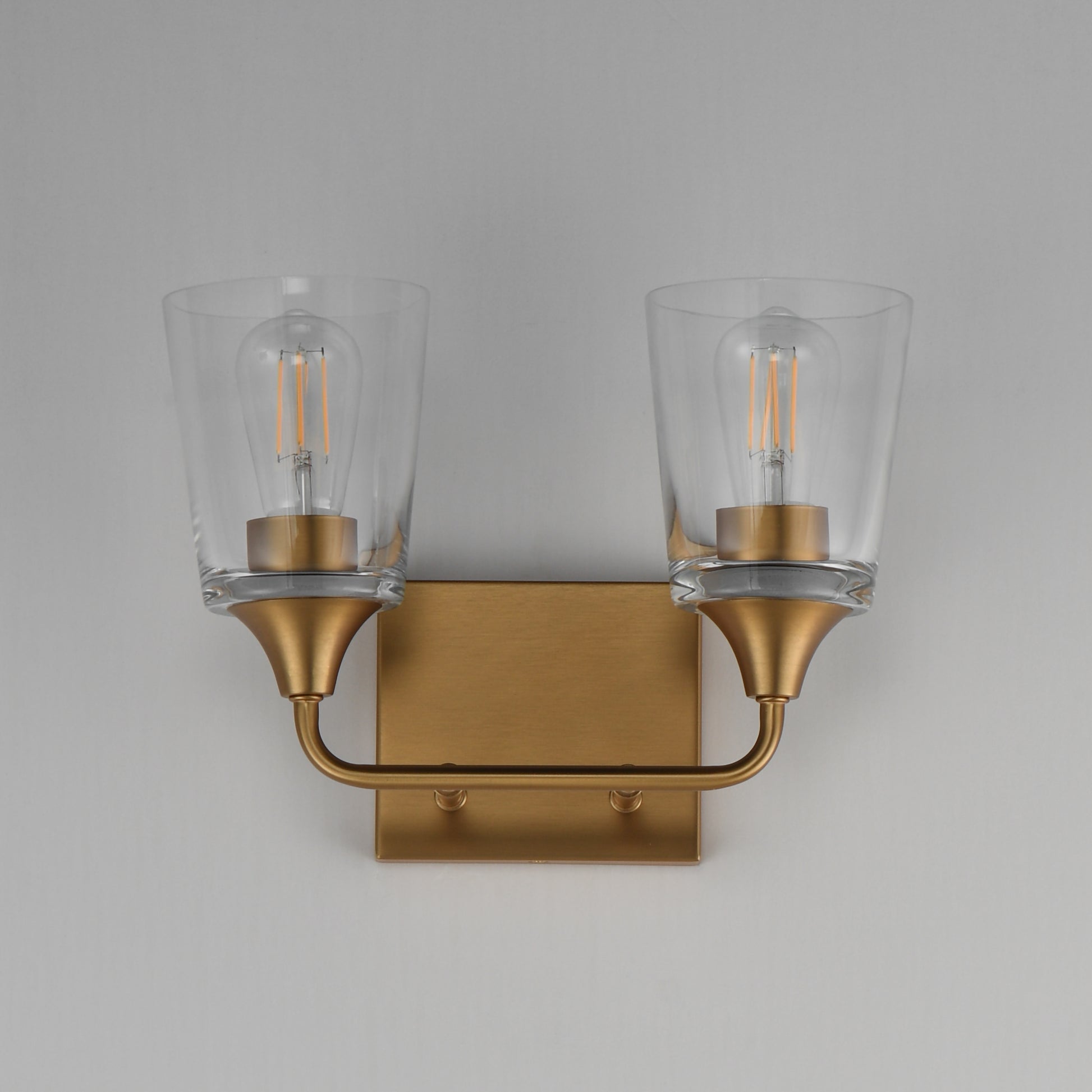 Hudson 2-Light Bath Vanity Natural Aged Brass by Maxim Lighting