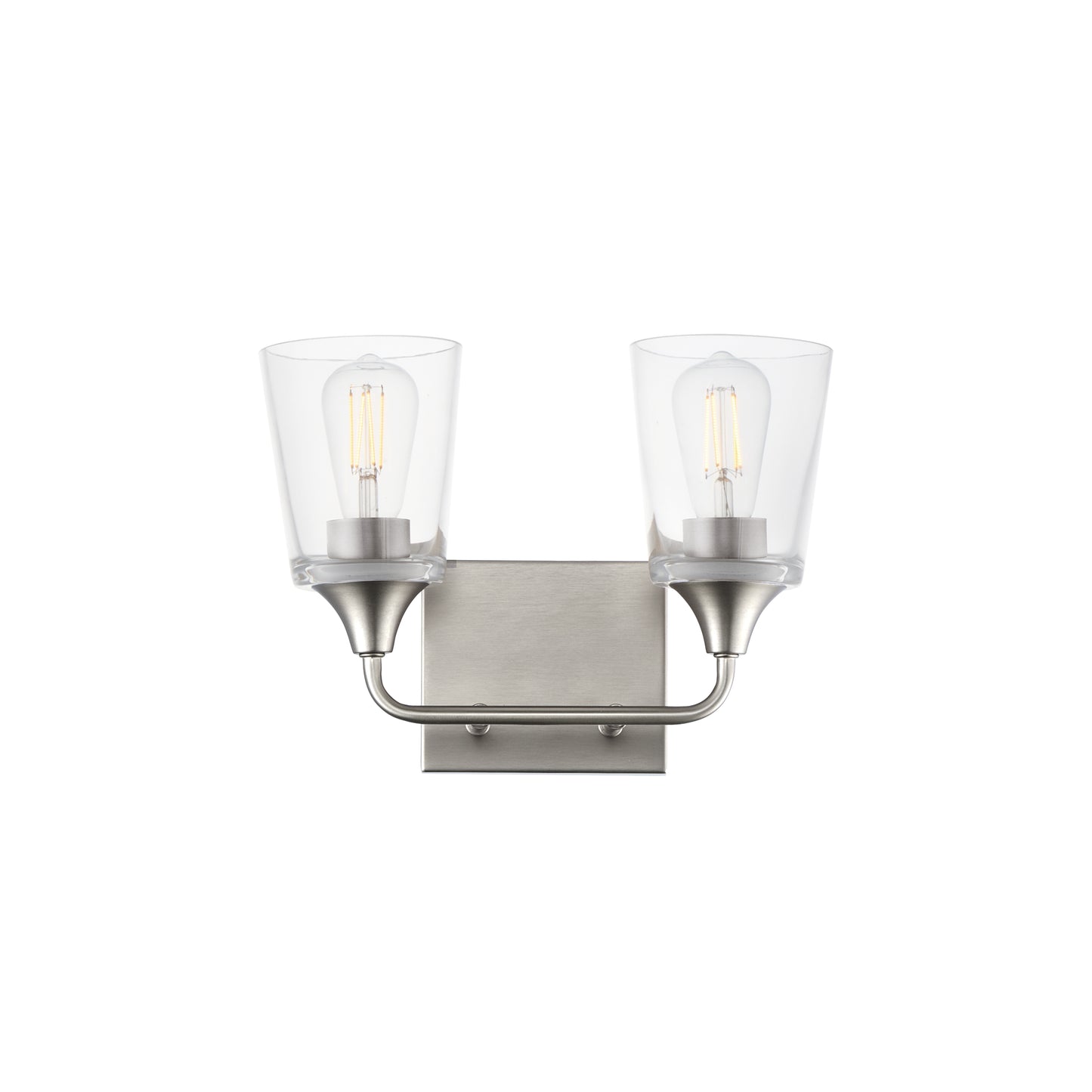 Hudson 2-Light Bath Vanity Satin Nickel by Maxim Lighting